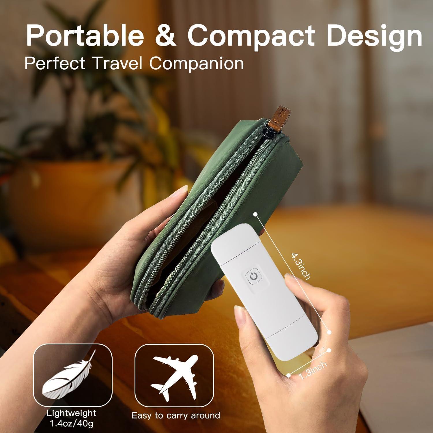 Luz de Libro LED Recargable USB KunHe - 4 Paquetes, 3 Modos