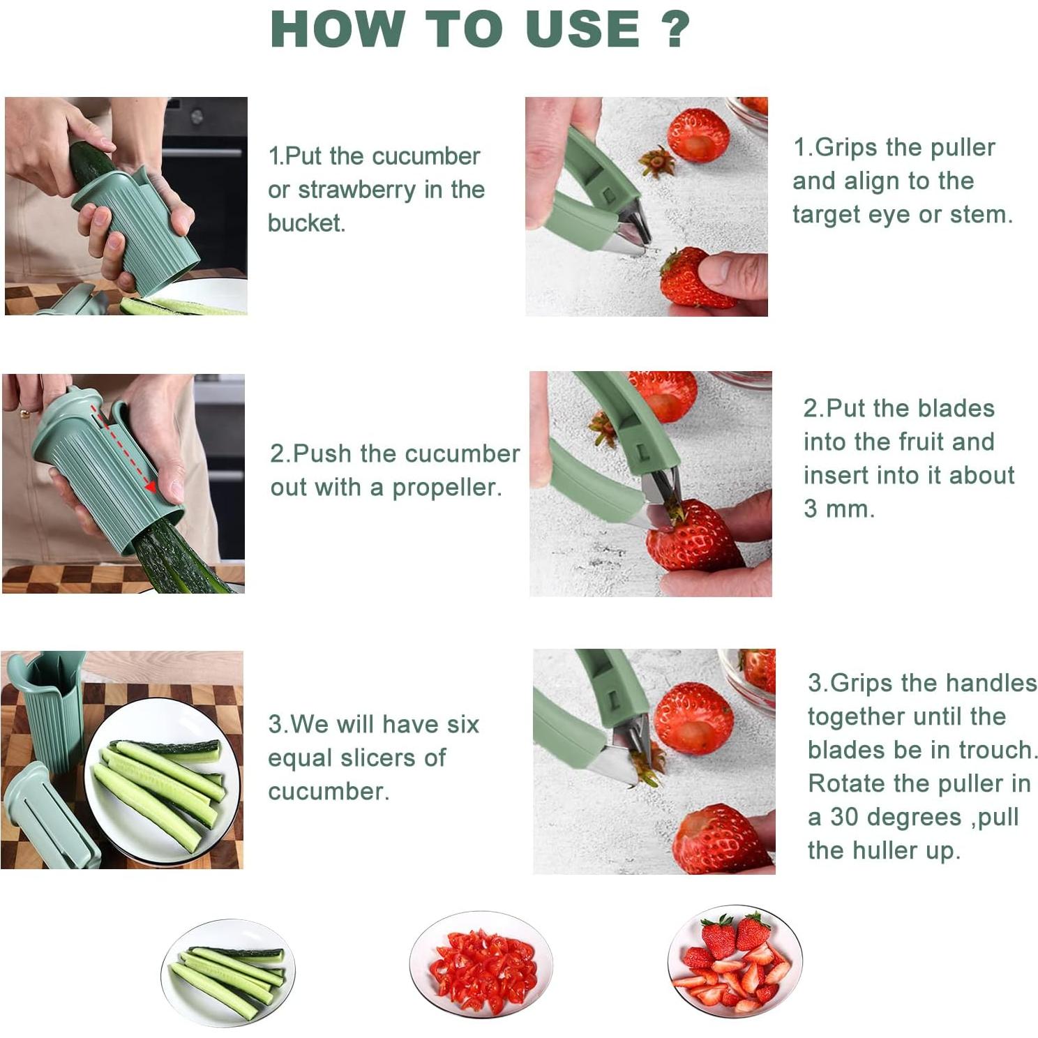 Juego de Cortadores de Frutas y Verduras CukAid CK-02