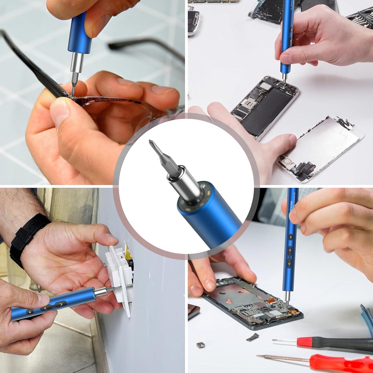 Destornillador Eléctrico Inalámbrico LOFICOPER 28 en 1 Azul