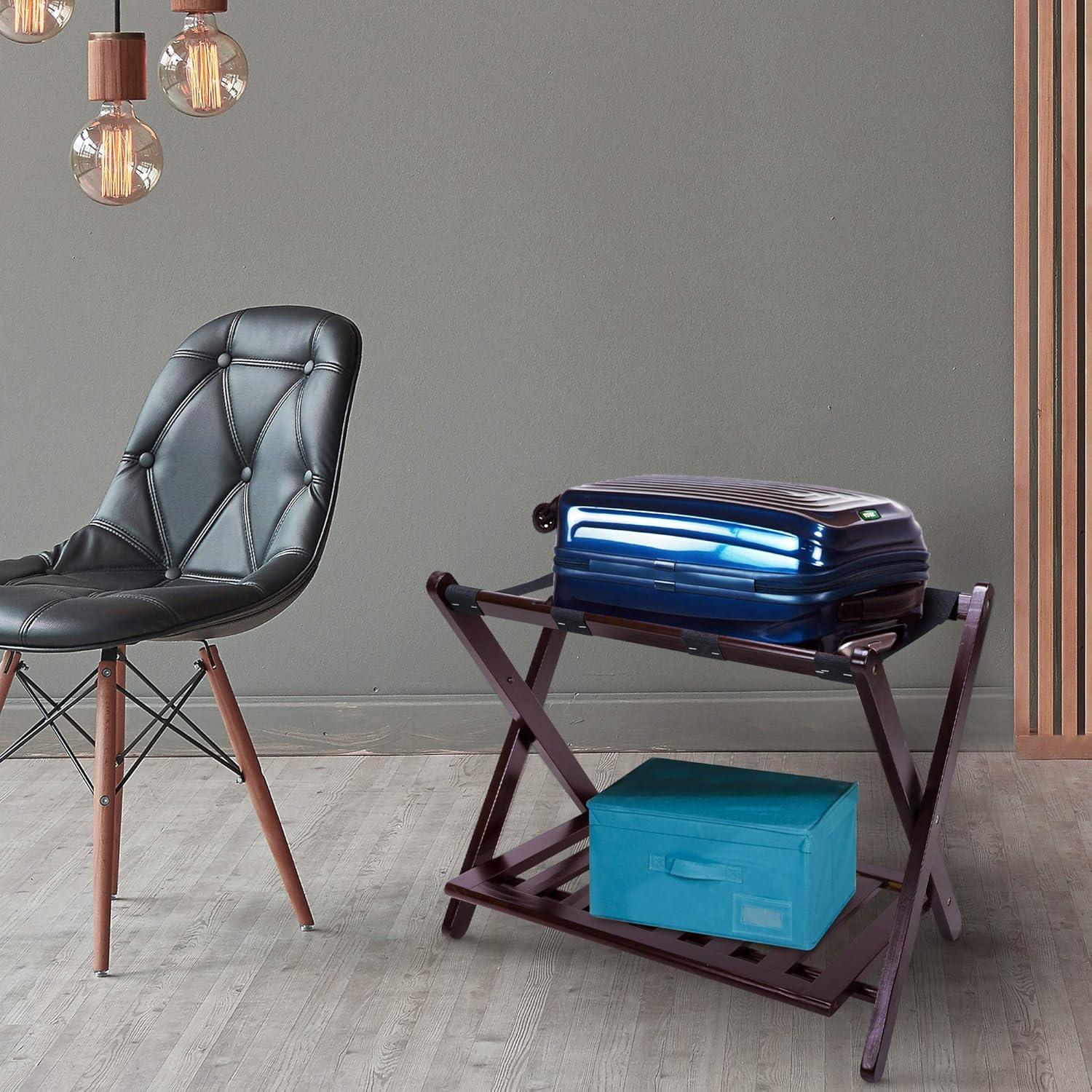 Soporte de Equipaje Plegable Casual Home Espresso 68 cm