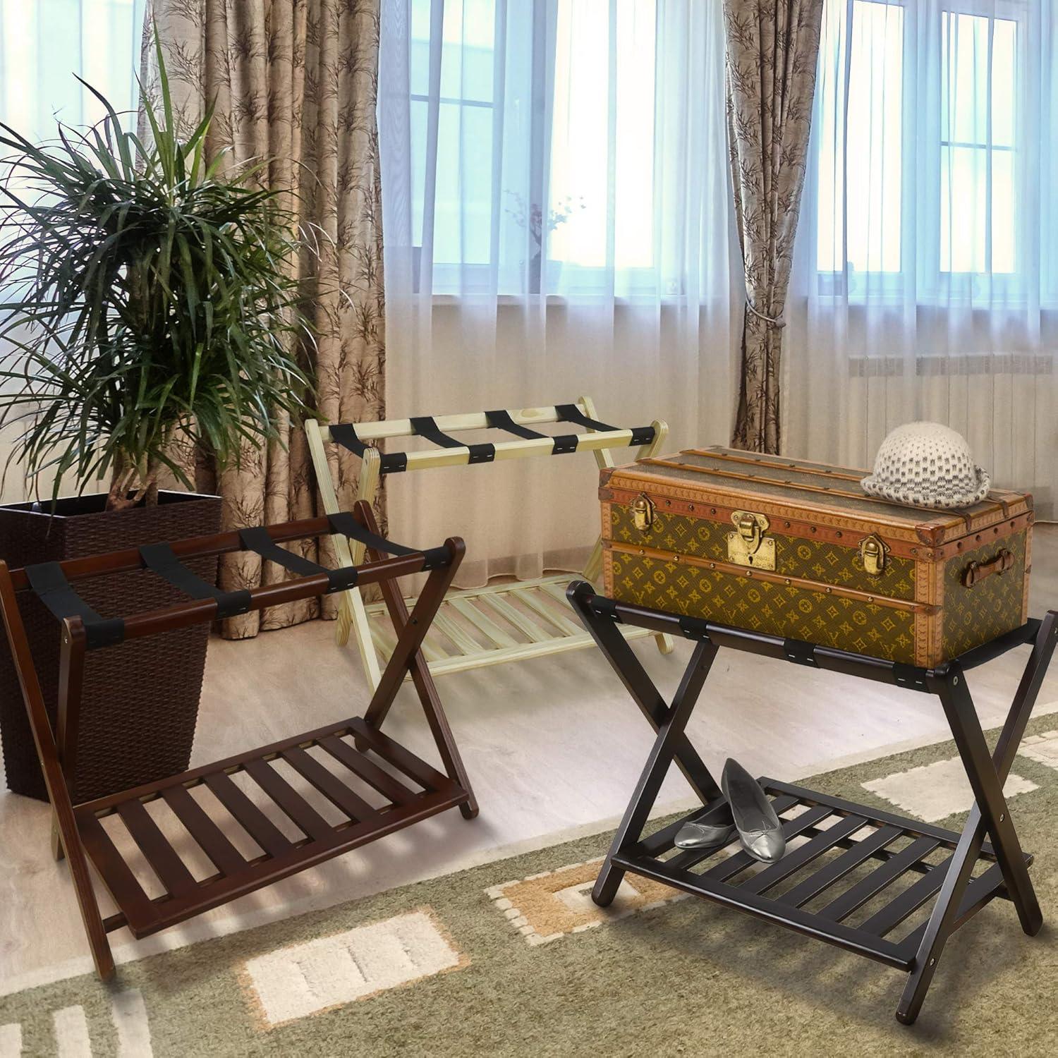 Soporte de Equipaje Plegable Casual Home Espresso 68 cm