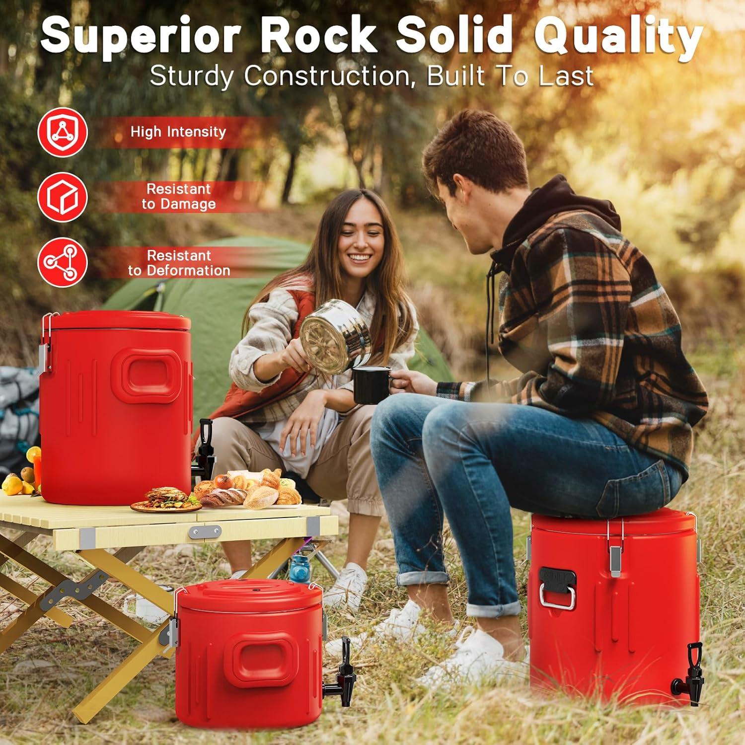 Dispensador de Bebidas Aislado XVEZUA 1.6 Galones Acero Inoxidable