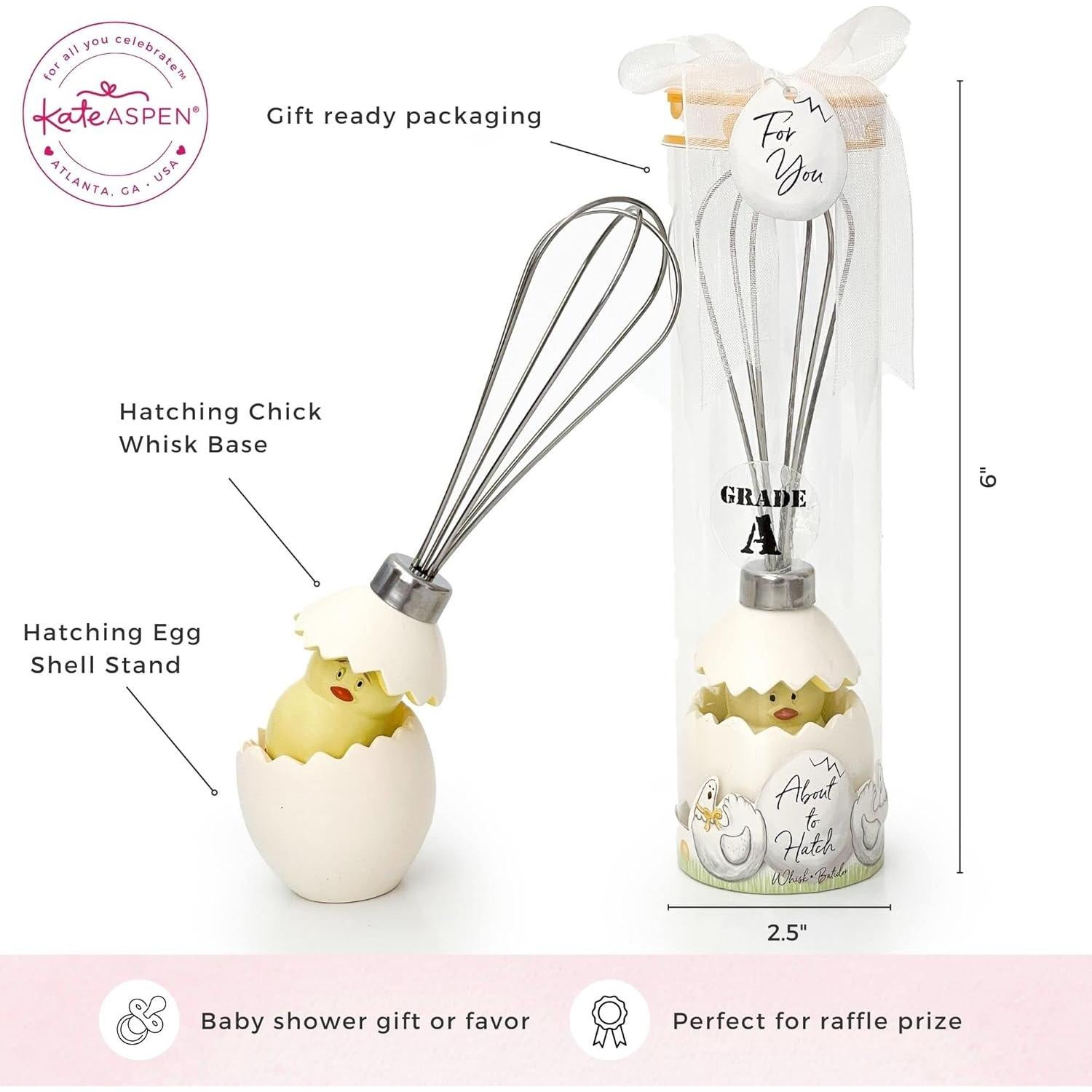 Batidor de Huevo Kate Aspen A Punto de Nacer - Acero Inoxidable