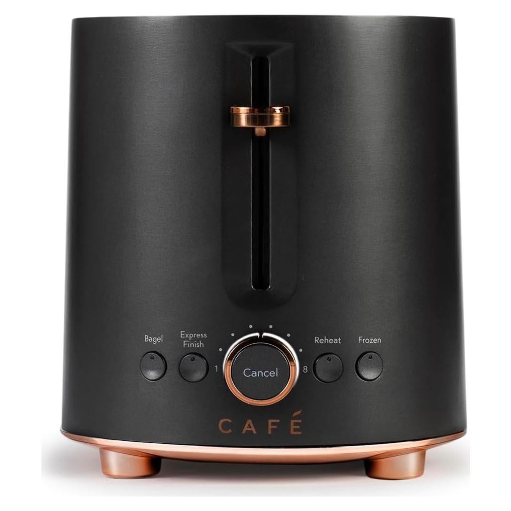 Tostadora Cafés 2 Rebanadas Negra Mate con 4 Funciones