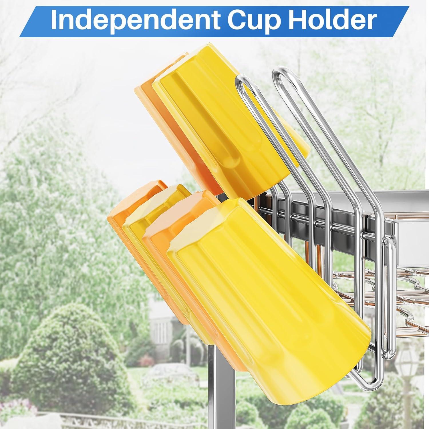 Escurridor de Platos Ajustable SNTD - Metal Plata 68-88 cm