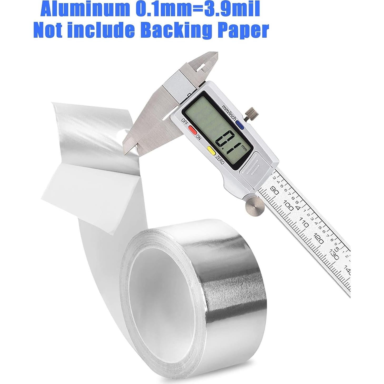 Cinta de Aluminio Romeda 5 cm x 19.81 m 3.9 mil para HVAC