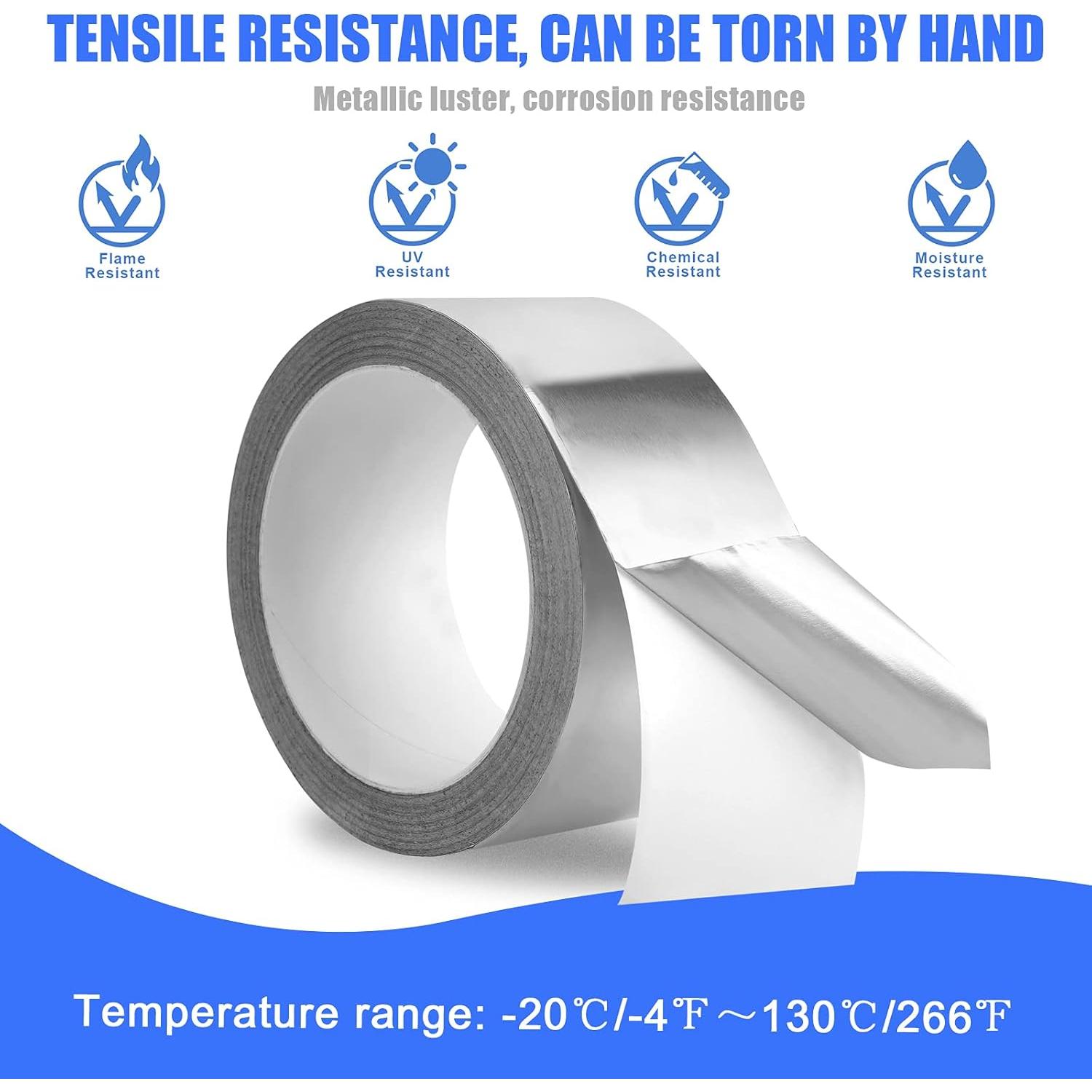 Cinta de Aluminio Romeda 5 cm x 19.81 m 3.9 mil para HVAC