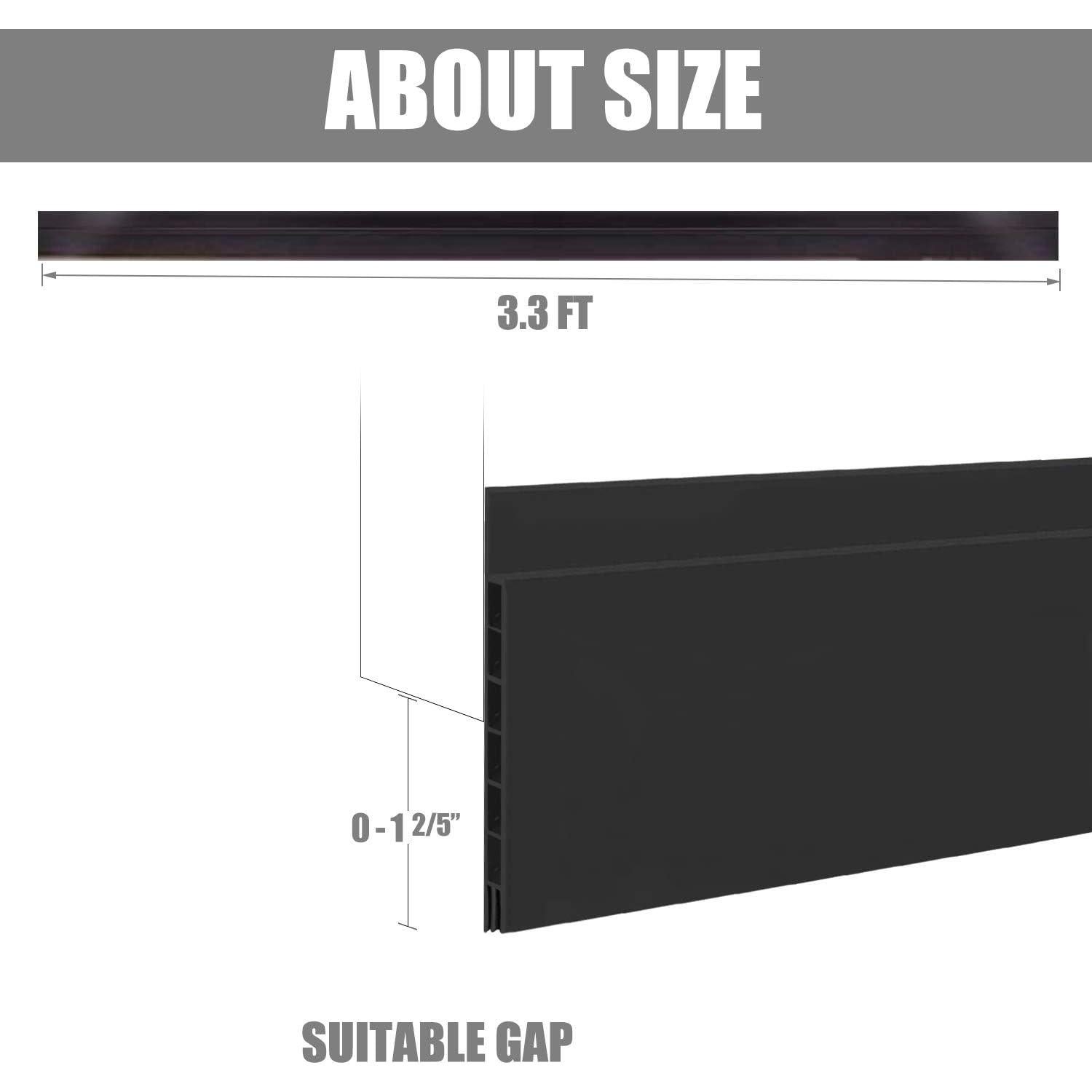 Tapón de Draft Suptikes para Grietas Grandes 3" x 93.98 cm Negro