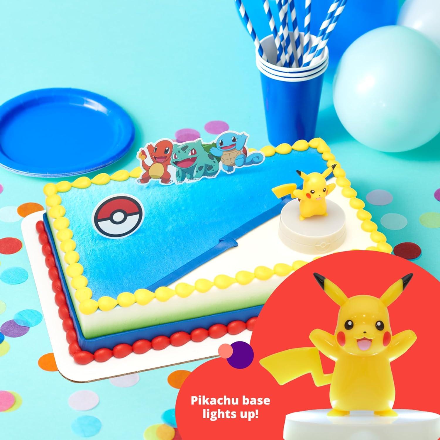 Adorno para Pastel DecoSet Pokémon Luz Pikachu 3 Piezas