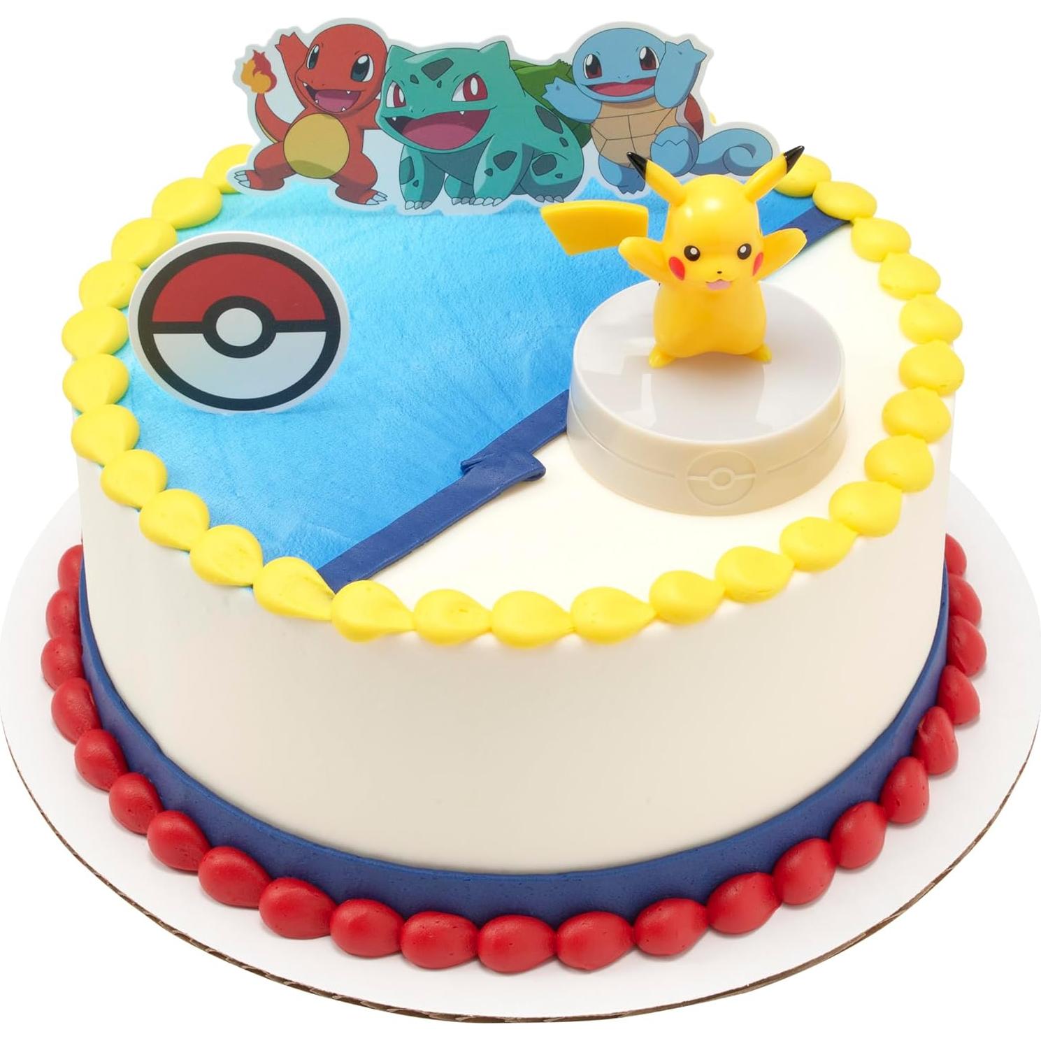 Adorno para Pastel DecoSet Pokémon Luz Pikachu 3 Piezas