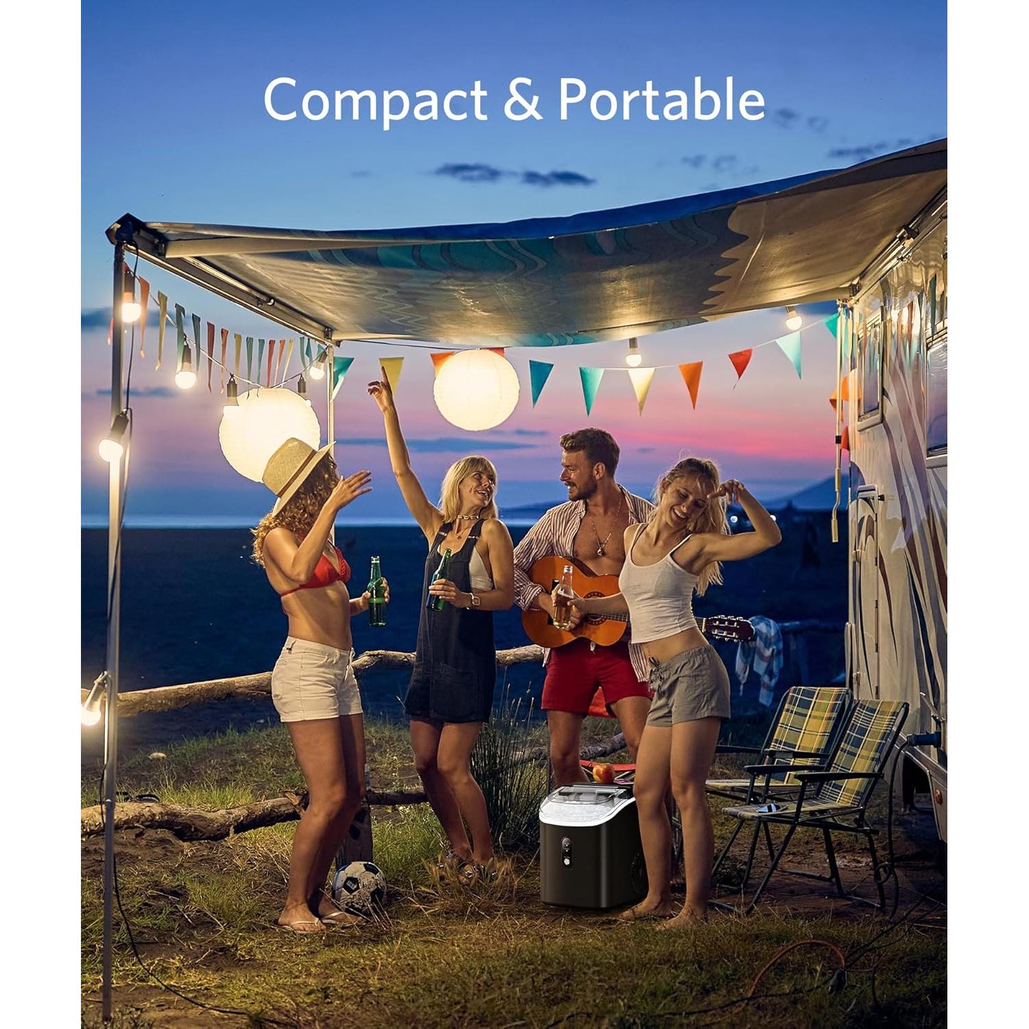 Máquina de Hielo Nugget Electactic 15,88 kg/día Compacta