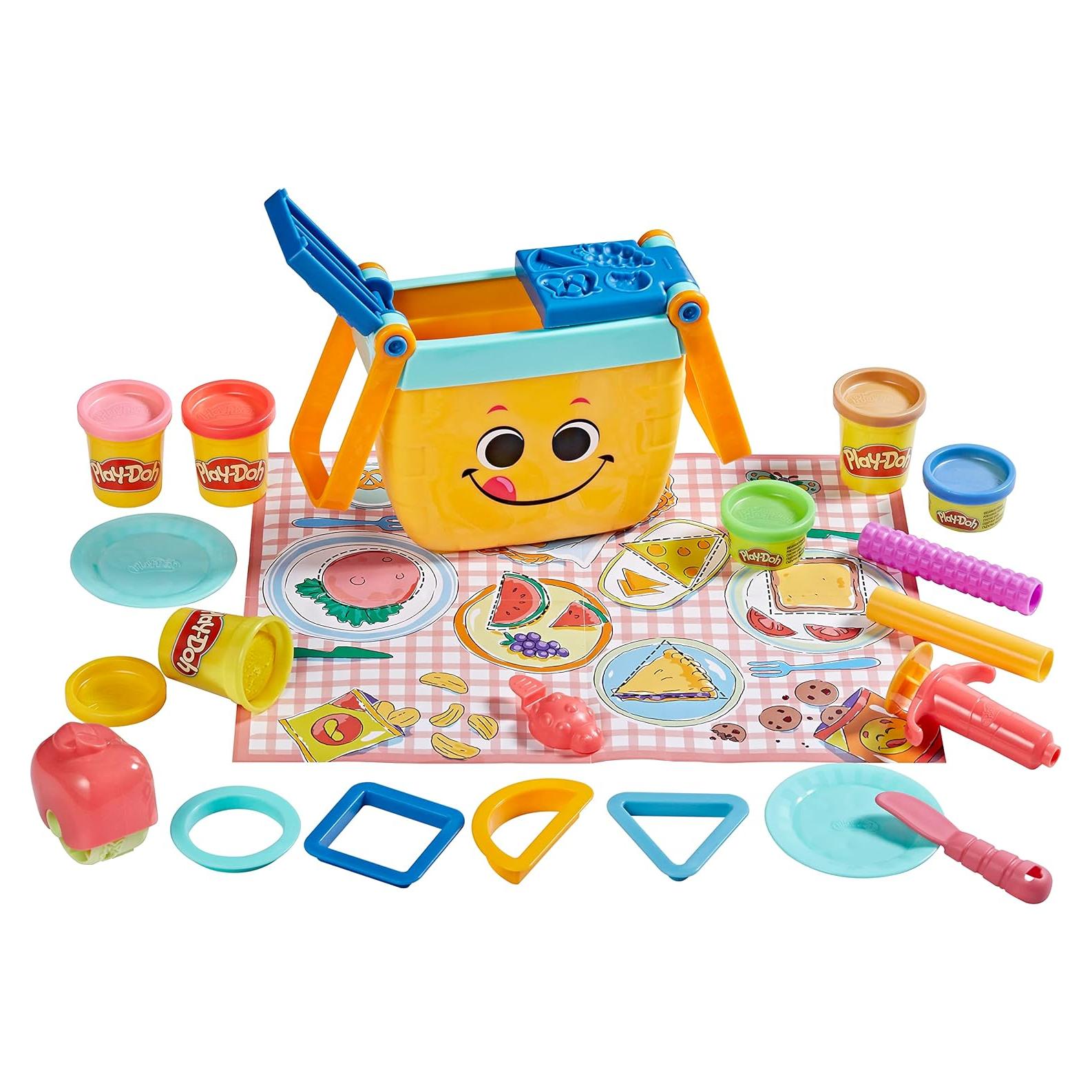 Juego de Picnic Play-Doh Hasbro 12 Herramientas 6 Colores