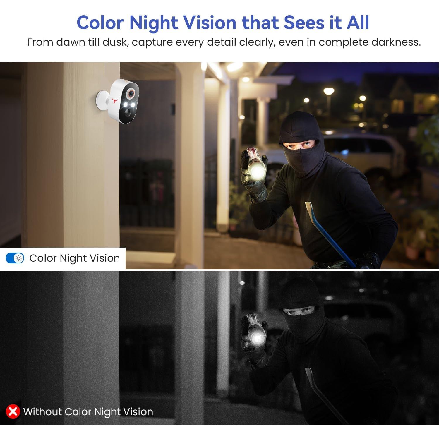 Cámara de Seguridad Inalámbrica 1080p Eken M9 con Visión Nocturna
