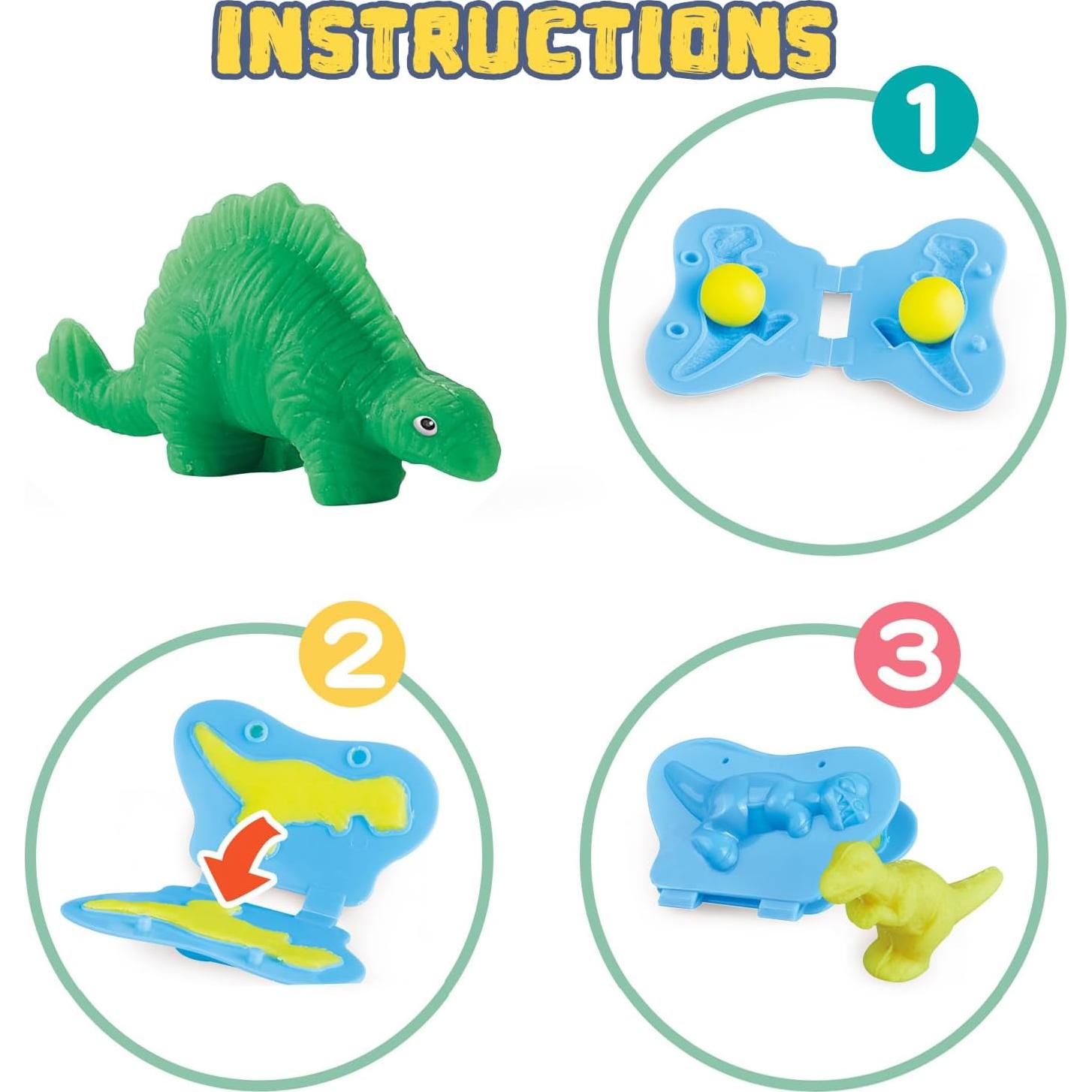 VConejo Juguetes de Masa Colorida Set Dinosaurios 16.5cm