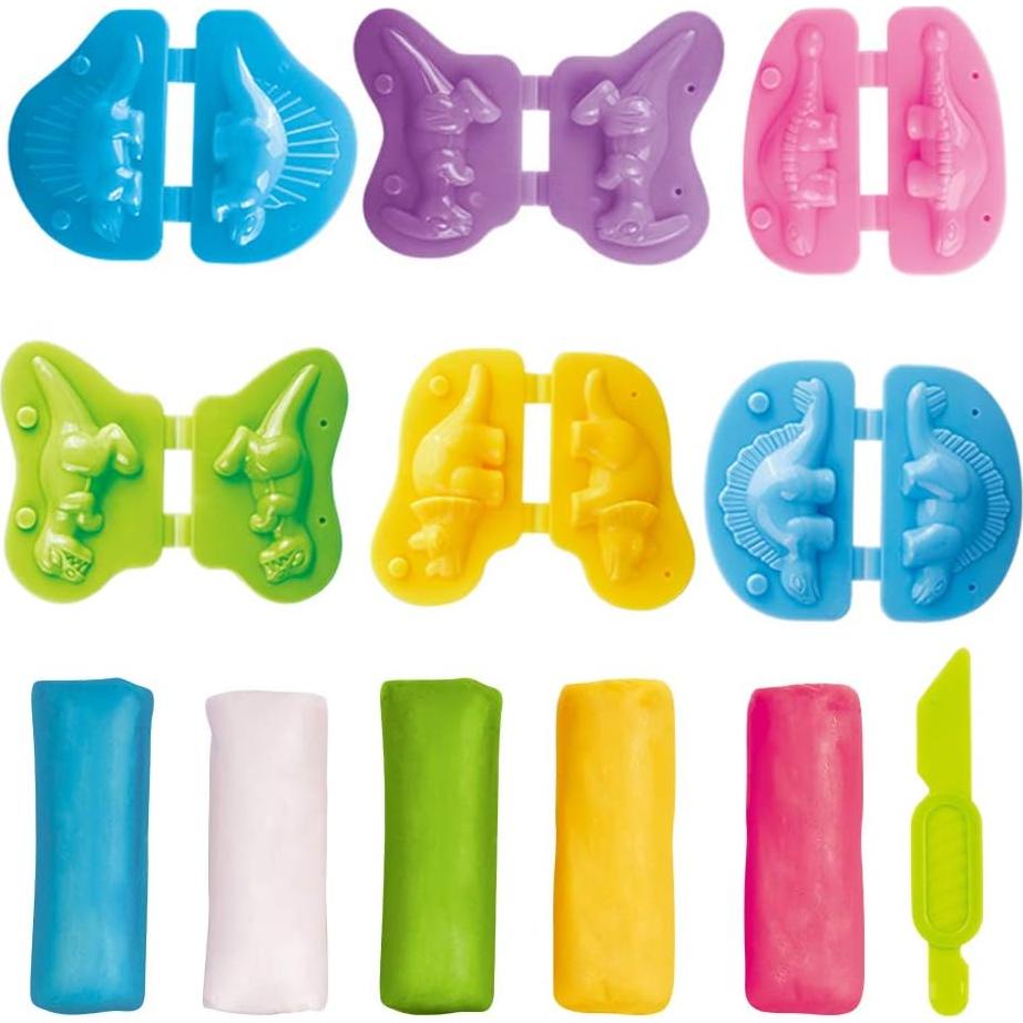 VConejo Juguetes de Masa Colorida Set Dinosaurios 16.5cm