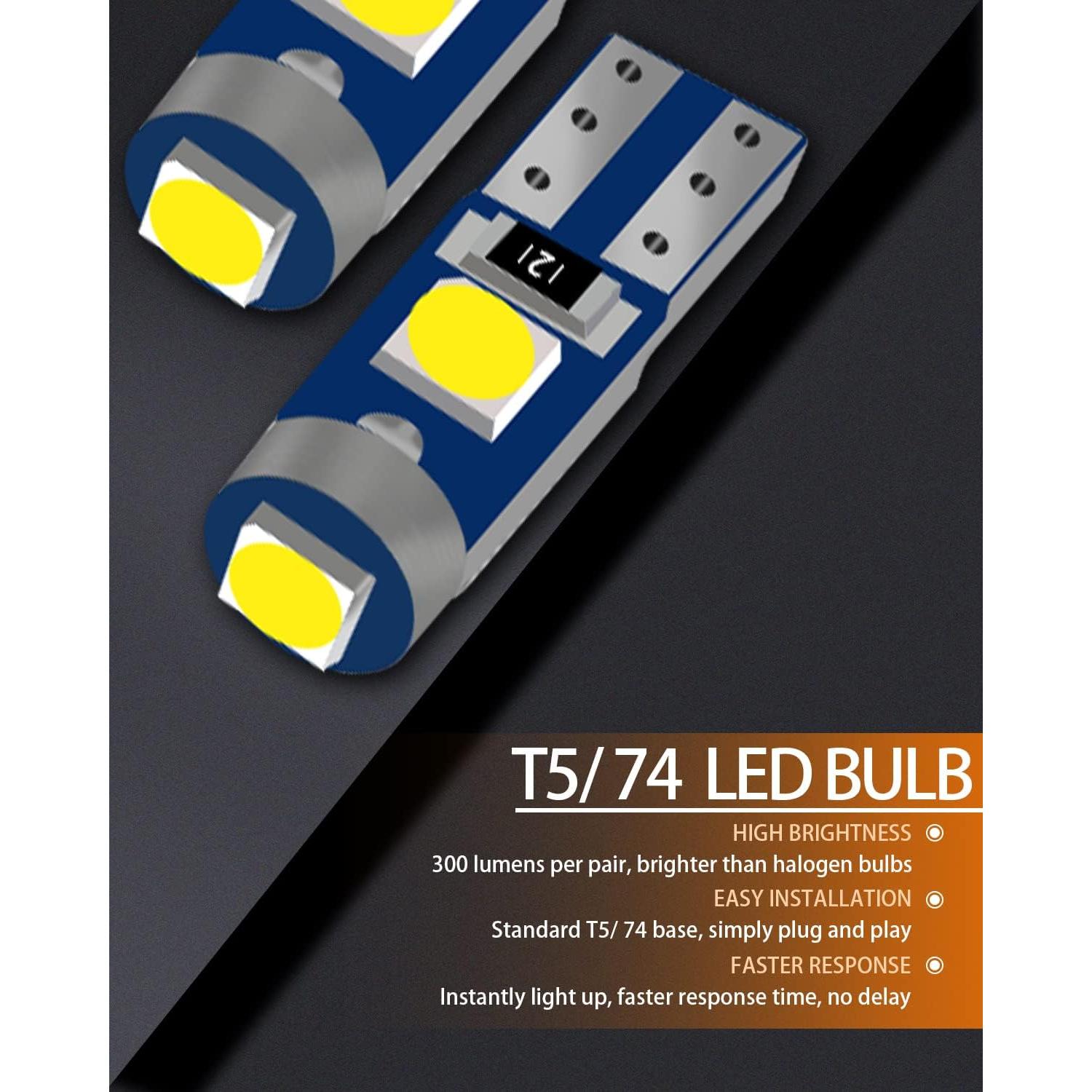 Paquete de Bombillas LED Interiores MEALAM para Toyota Camry 2007-2011