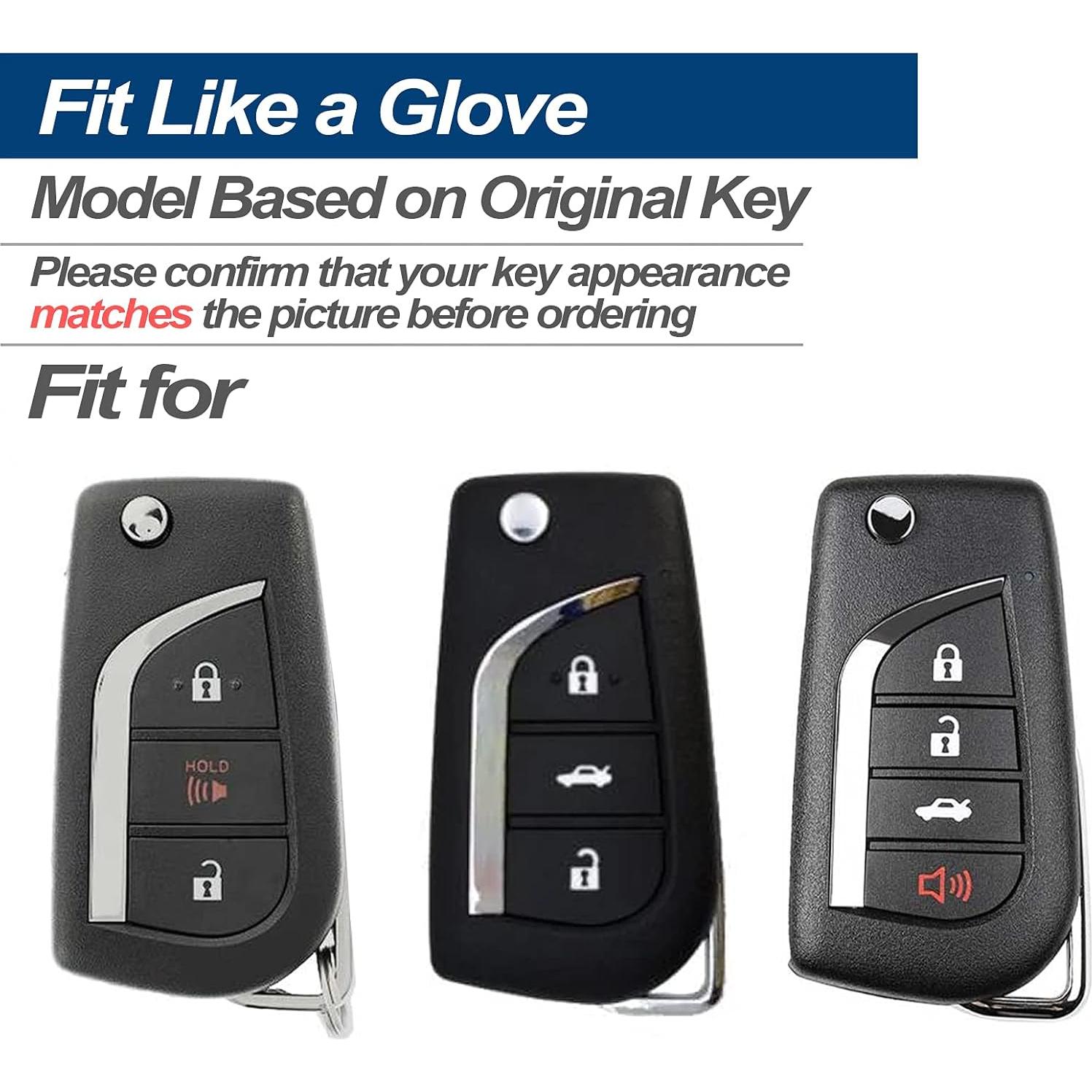 Funda de Llave TPU Azul para Toyota RAV4 Camry Corolla