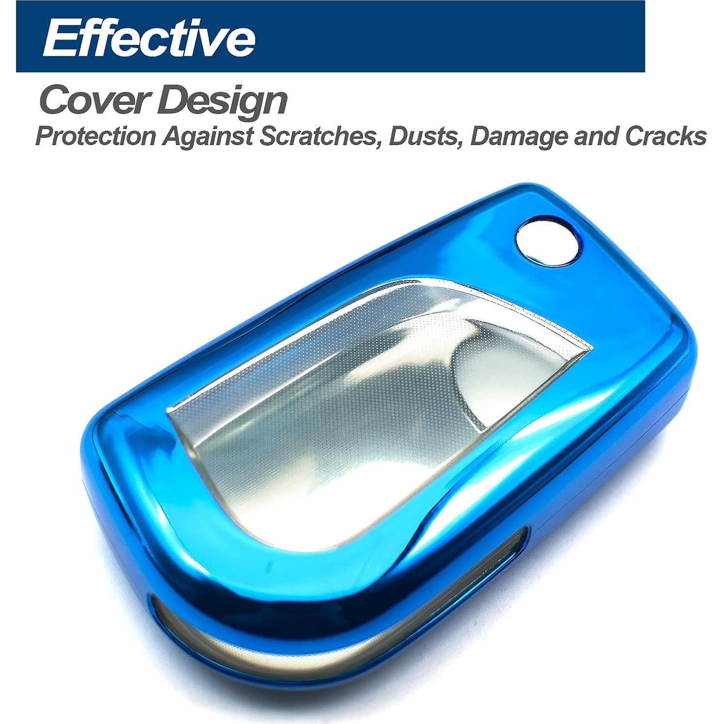 Funda de Llave TPU Azul para Toyota RAV4 Camry Corolla