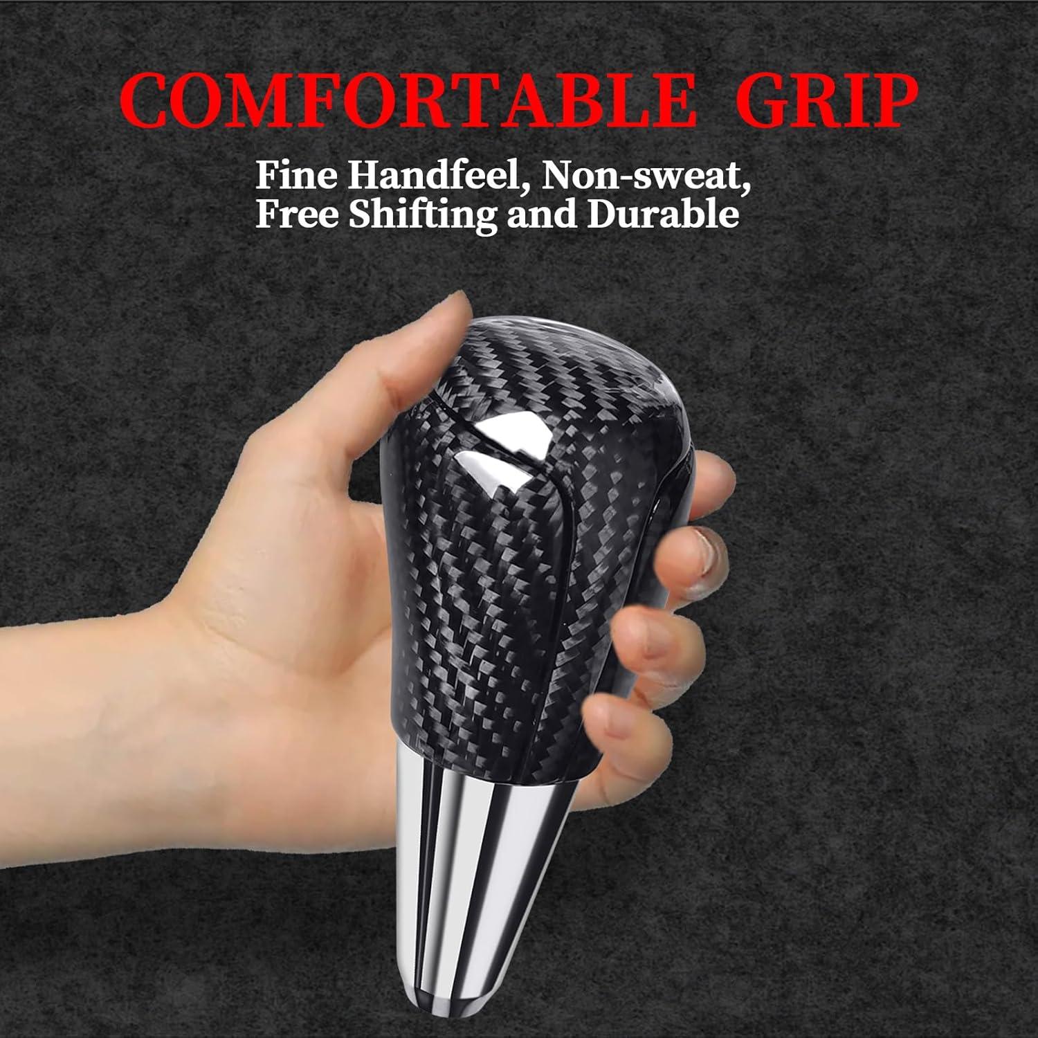 Cubierta Pomo Cambio Marcha Fibra Carbono Nuoozy para Toyota