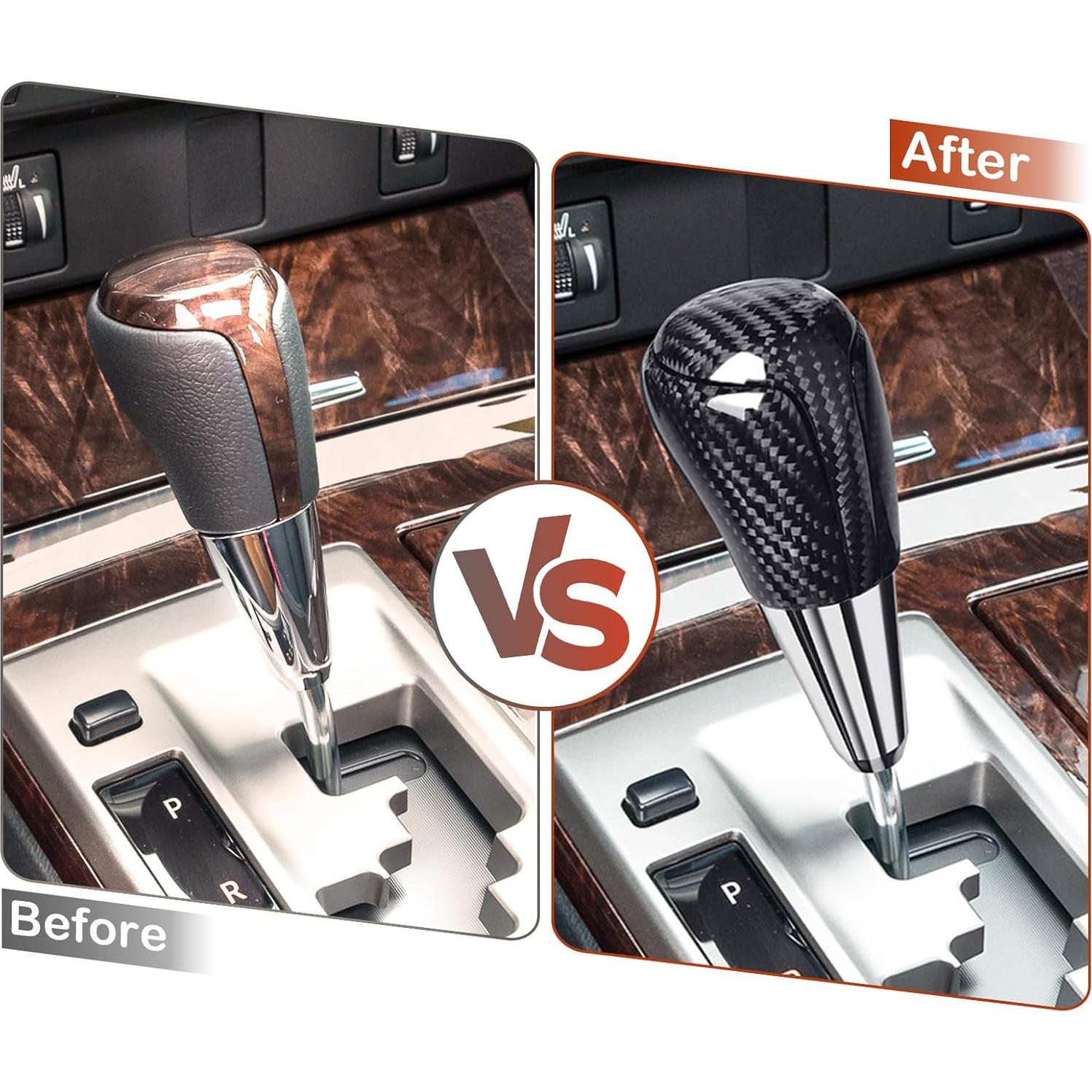 Cubierta Pomo Cambio Marcha Fibra Carbono Nuoozy para Toyota