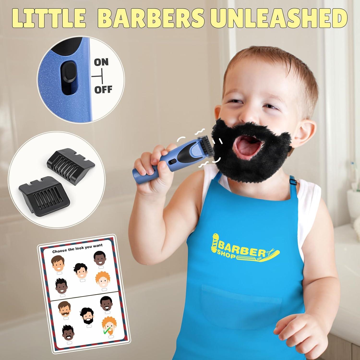 Juego de Barbería Simulada Sanlebi 21 Piezas para Niños