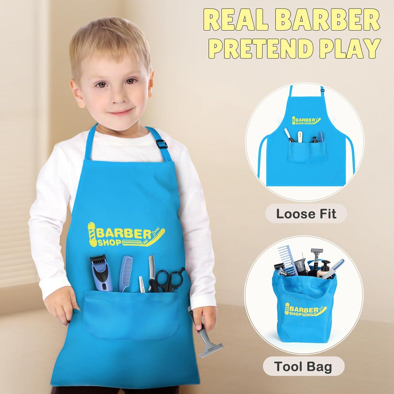 Juego de Barbería Simulada Sanlebi 21 Piezas para Niños