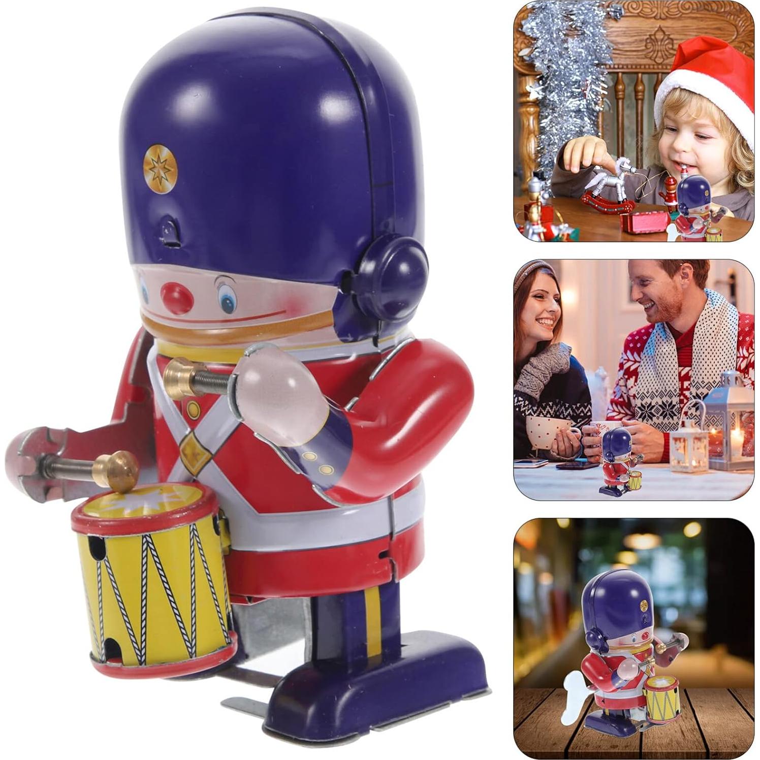 Juguete de cuerda EXCEART mini decorativo 6x6x9 cm