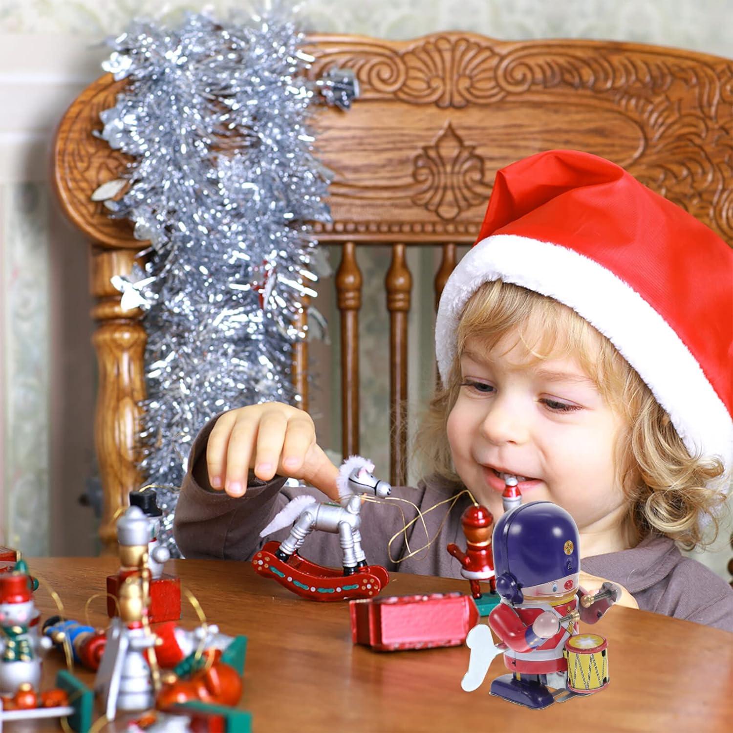 Juguete de cuerda EXCEART mini decorativo 6x6x9 cm