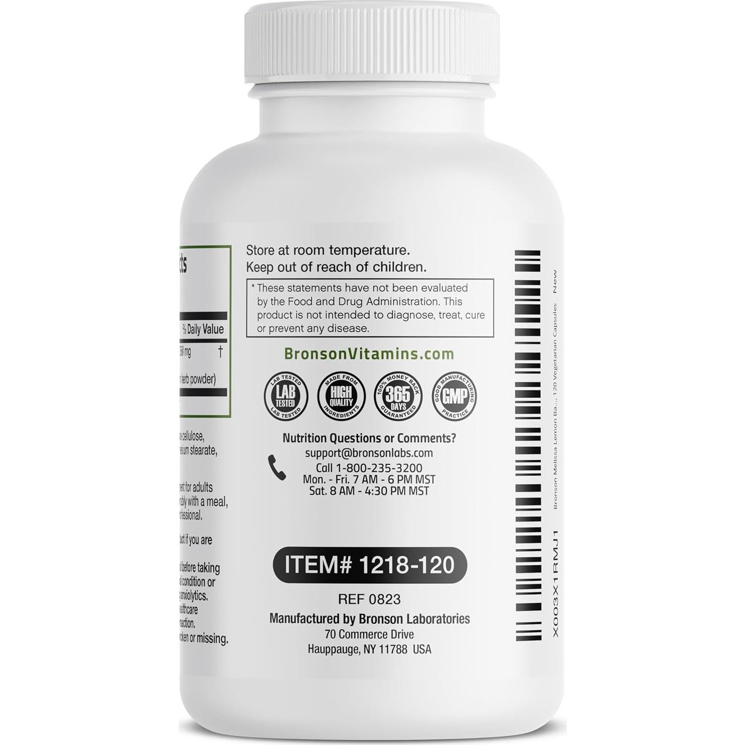 Suplemento Bronson Bálamo de Limón Extra Fuerte 120 Cápsulas