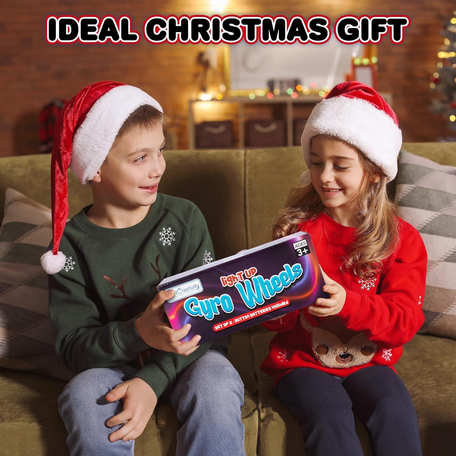 ArtCreativity Ruedas Giroscopio Iluminadas 2 Pzs 21.5 cm