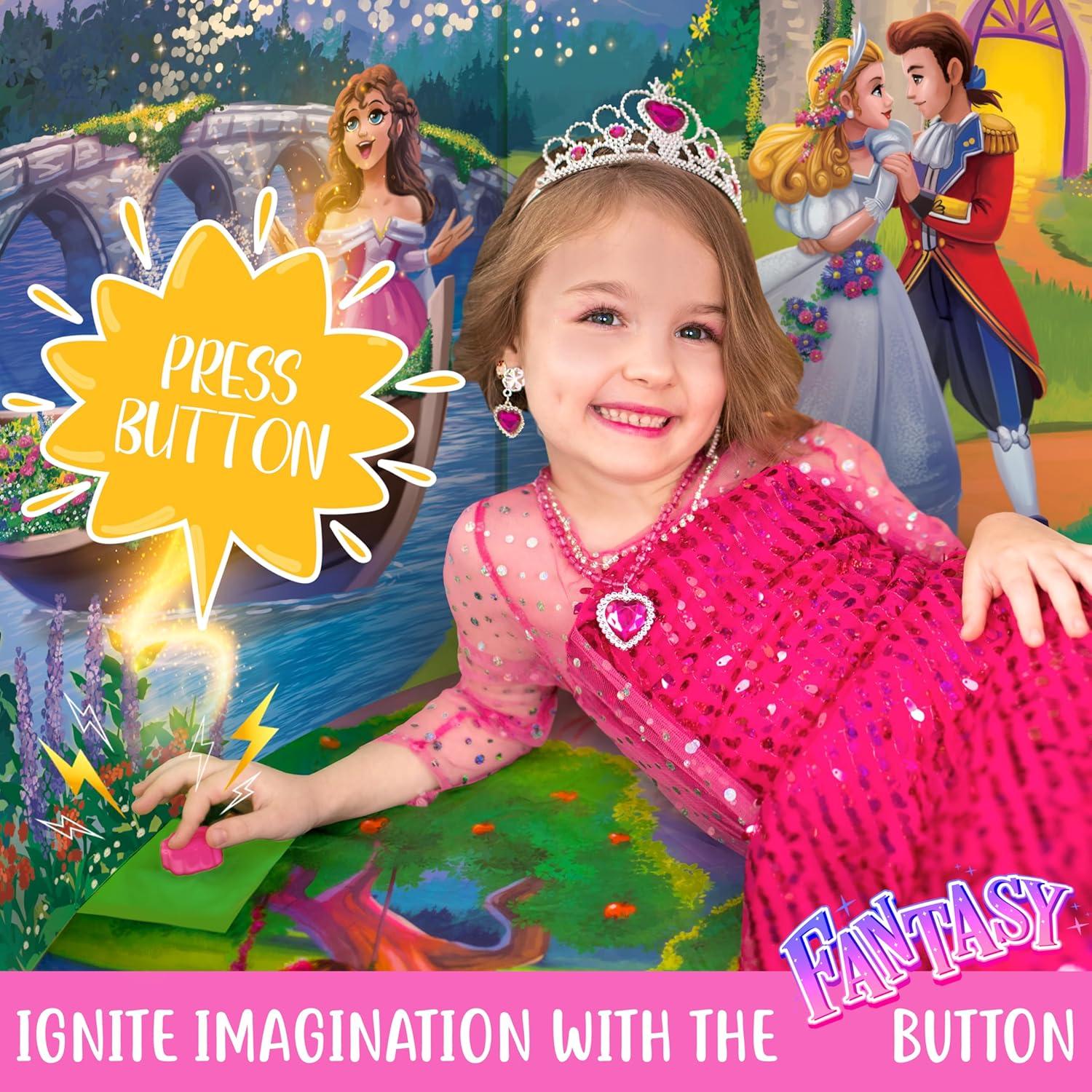 Carpa Princesa W&O con Sonido, Luces LED y Accesorios - 130 cm