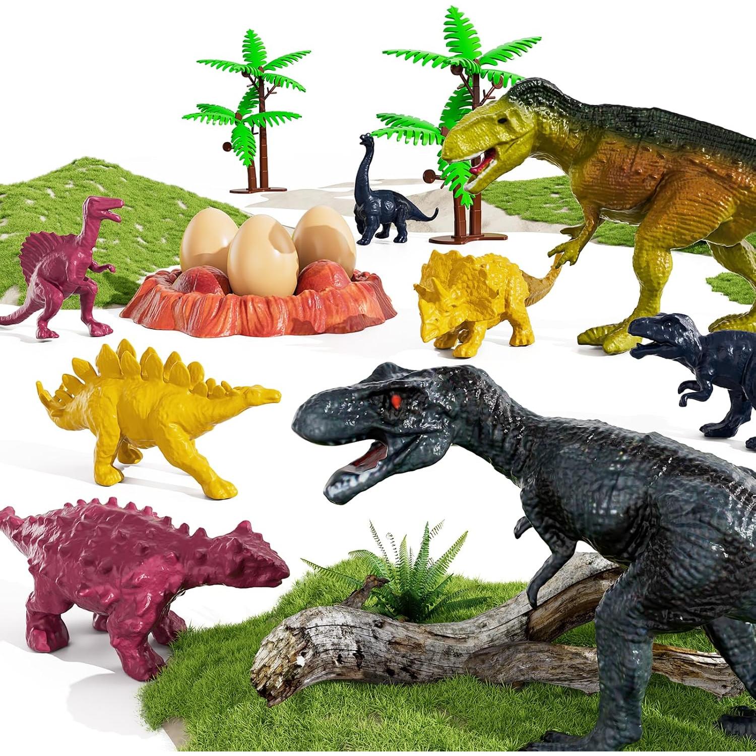 Juguete Camión Transportador de Dinosaurios TEMI con 8 Figuras