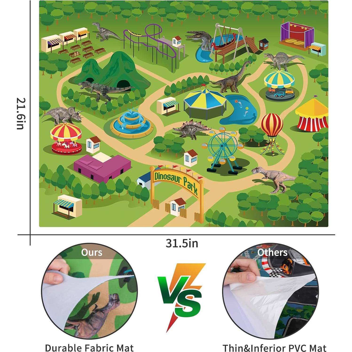 Juguete Camión Transportador de Dinosaurios TEMI con 8 Figuras