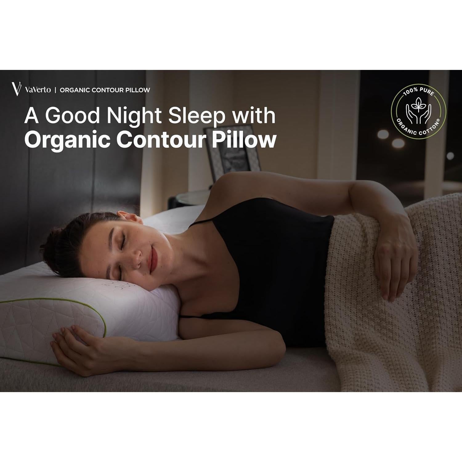 Almohada Cervical Ortópedica Vaverto CSP - Espuma de Memoria Ajustable