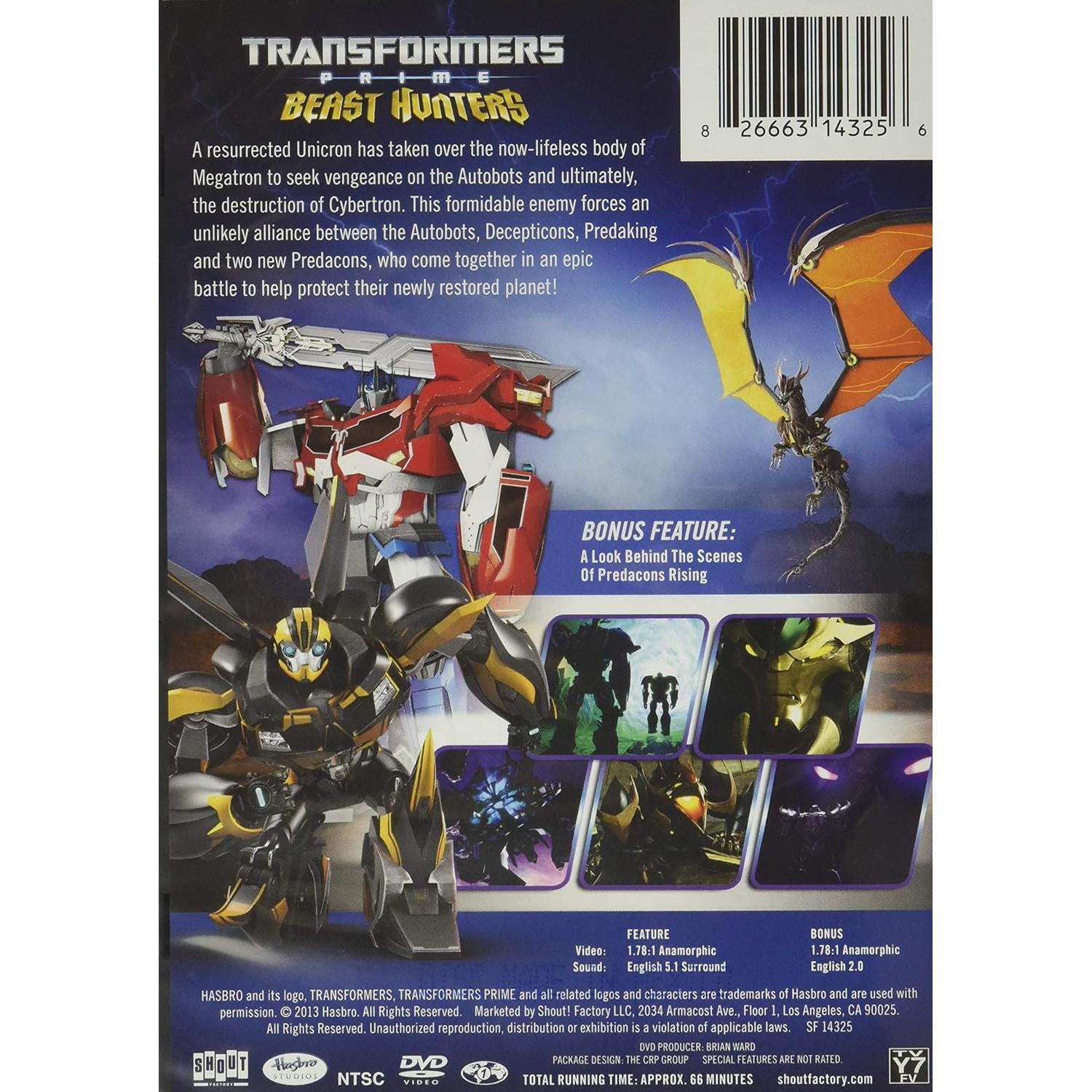 Transformers Prime: Predacons Rising - DVD 66 min