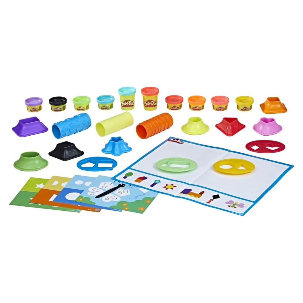Juego de Formas y Colores Play-Doh - 5 Tapetes, 15 Herramientas, 10 Latas