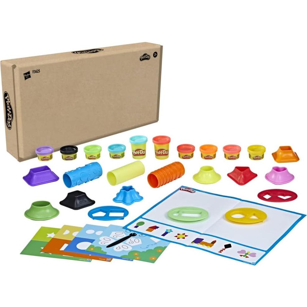 Juego de Formas y Colores Play-Doh - 5 Tapetes, 15 Herramientas, 10 Latas