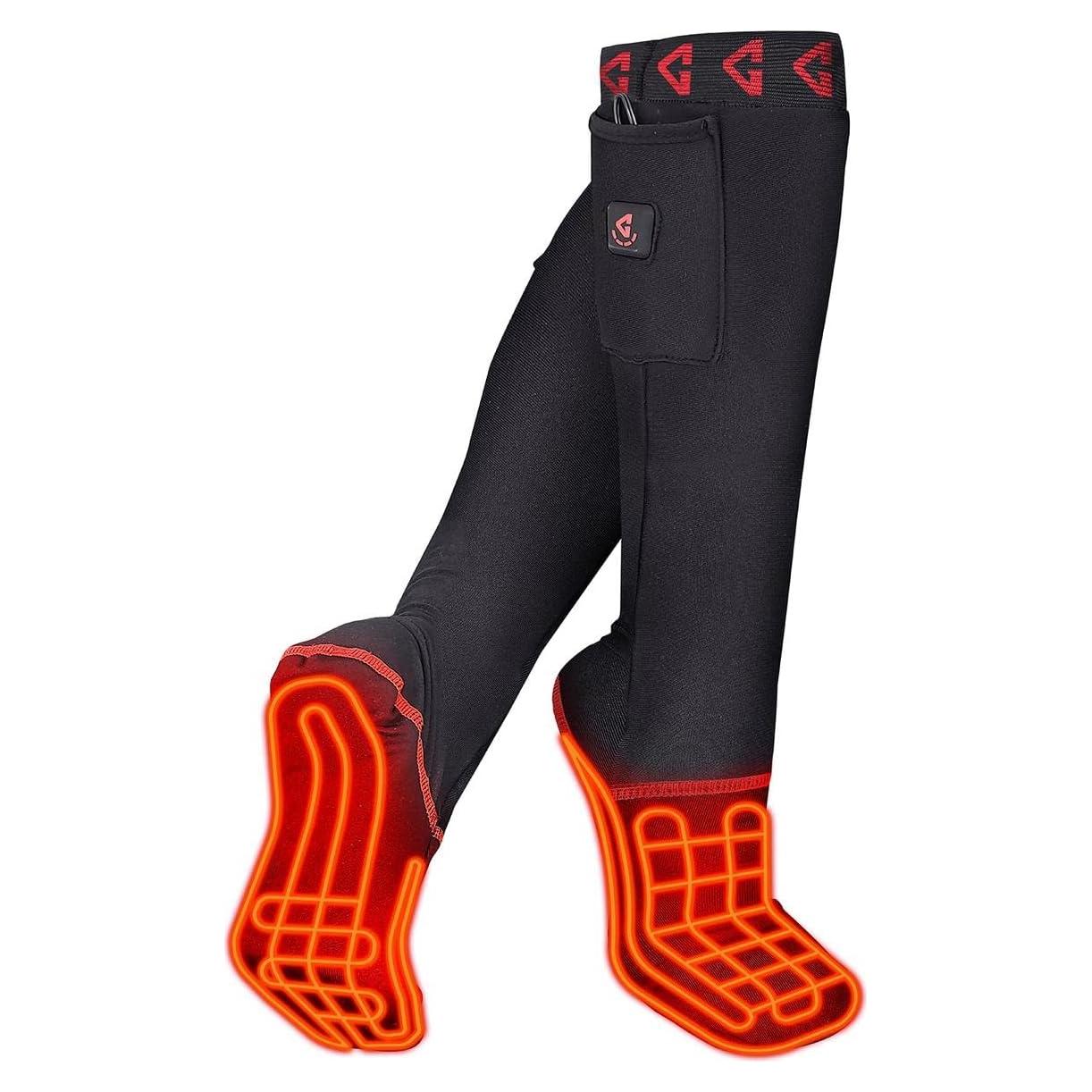 Calcetines Calentados Gerbing 7V Unisex Recargables para Invierno