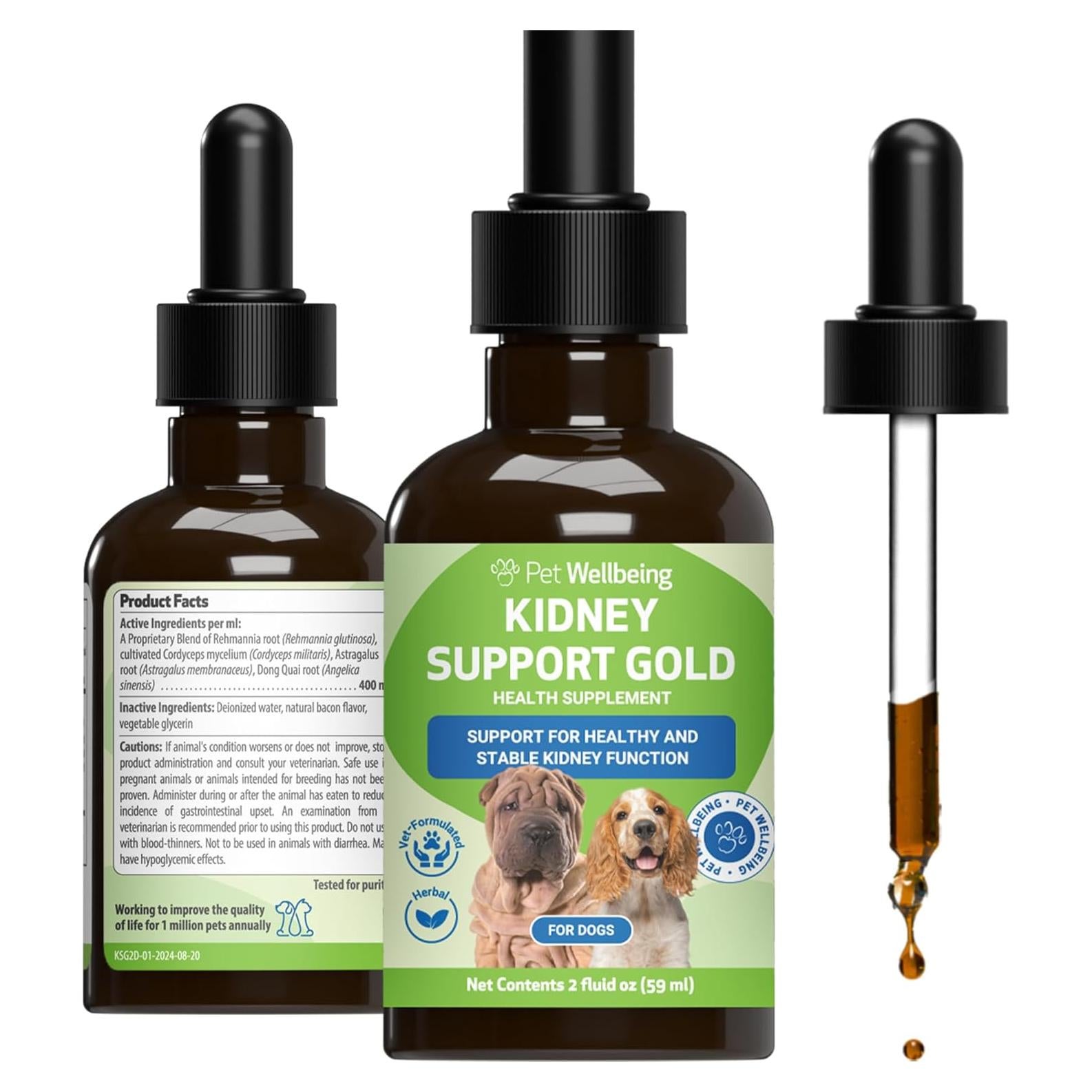 Suplemento Herbal Apoyo Renal Oro Pet Wellbeing 59 ml