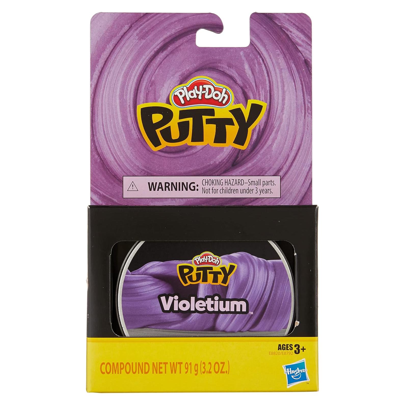 Masilla Play-Doh Violetium 90 g para Niños + Lata de Metal