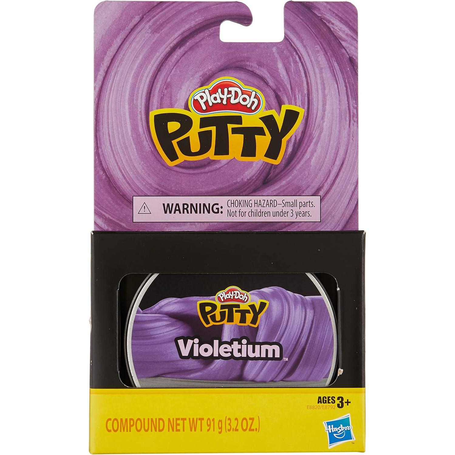 Masilla Play-Doh Violetium 90 g para Niños + Lata de Metal