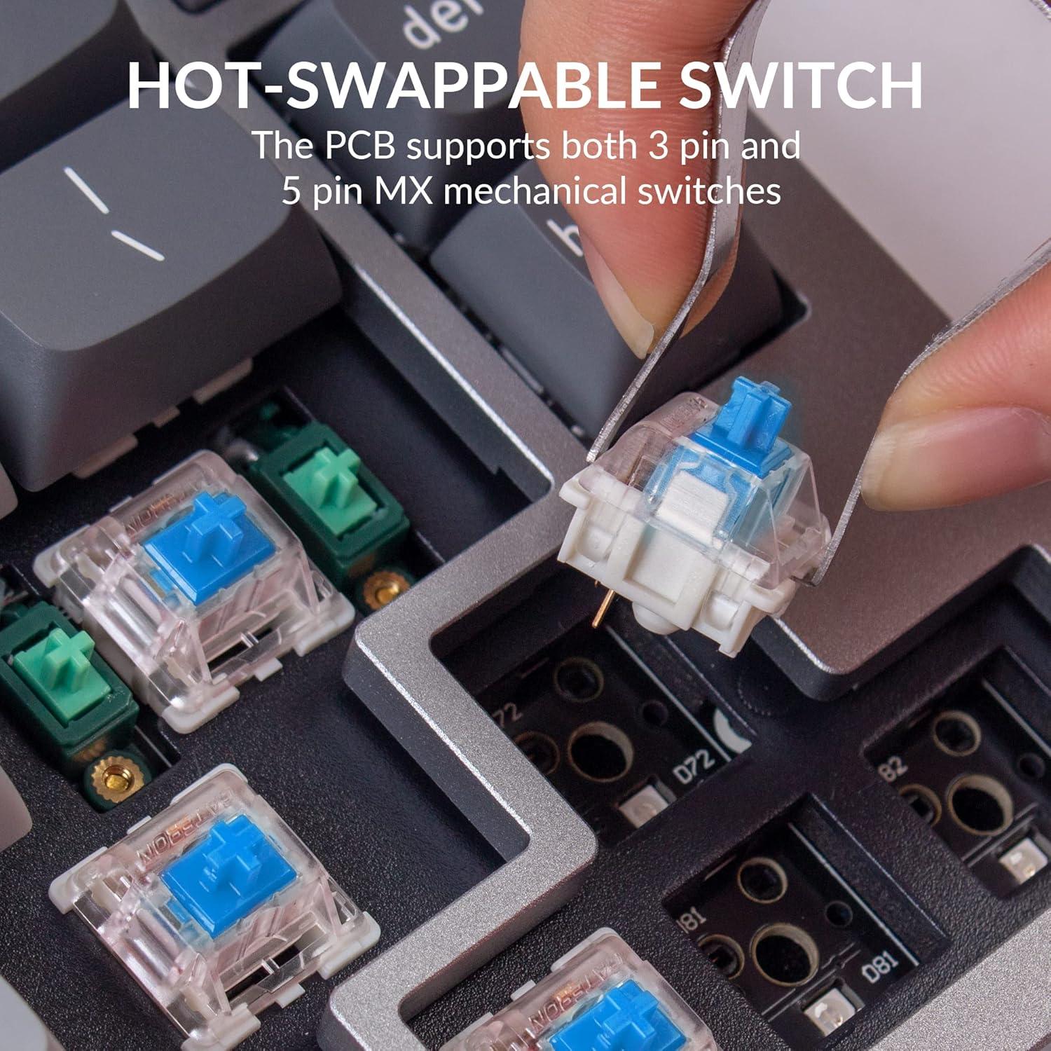 Teclado Mecánico Keychron Q2 65% Personalizable con Perilla