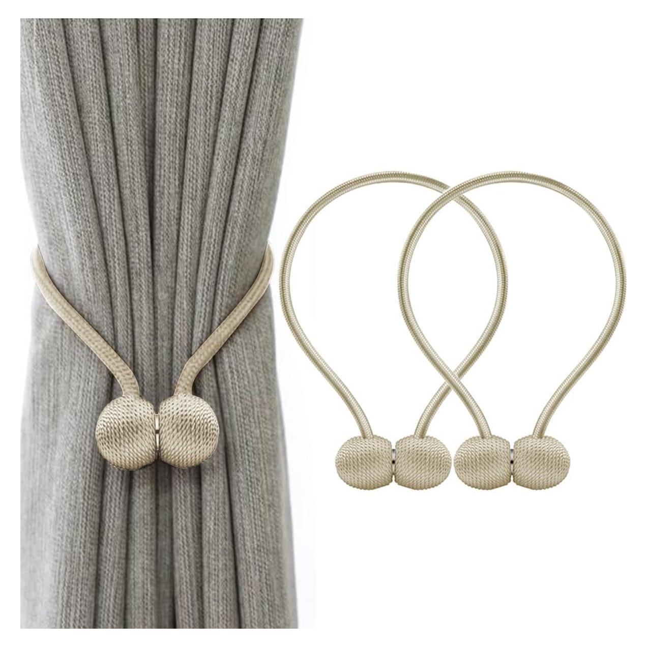 Clip de Sujeción para Cortinas IHClink Beige 2 Piezas