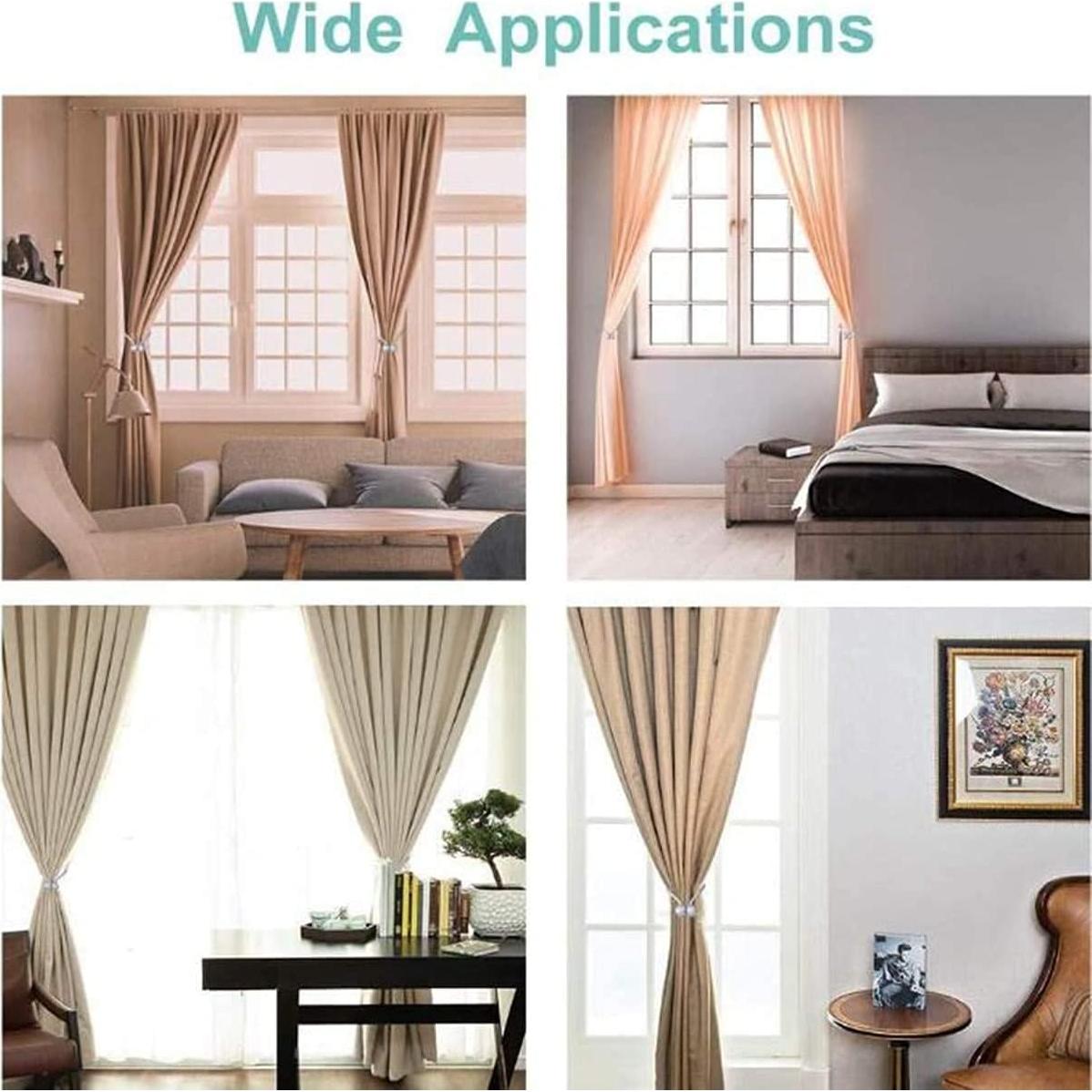 Clip de Sujeción para Cortinas IHClink Beige 2 Piezas