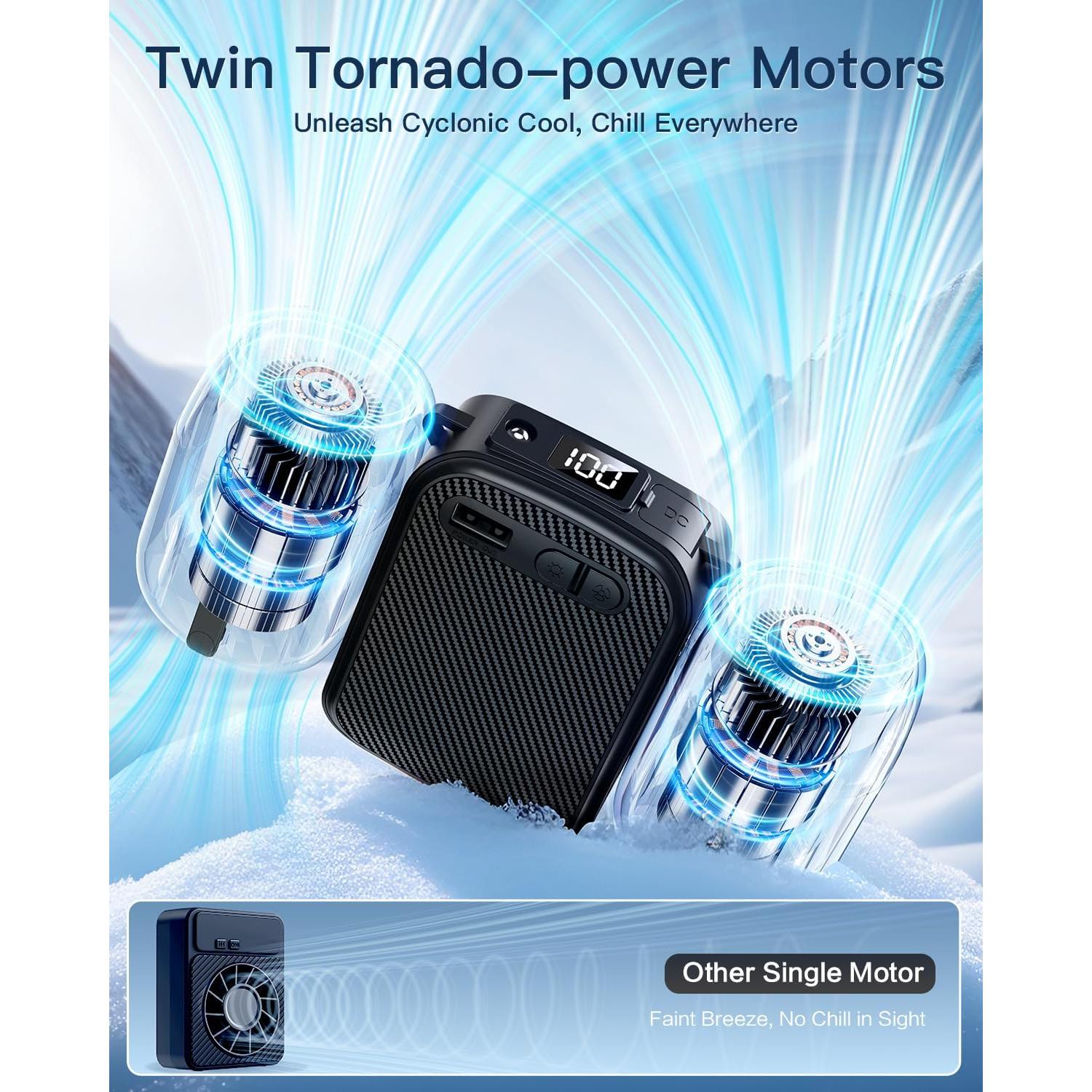 Ventilador de Cintura FadFun YGFS003A2 Recargable 10000mAh