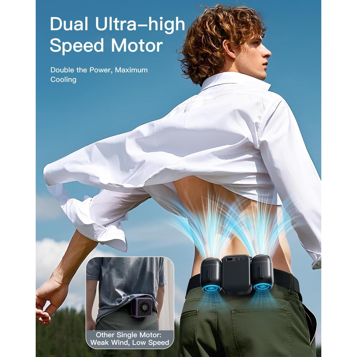 Ventilador de Cintura FadFun YGFS003A2 Recargable 10000mAh