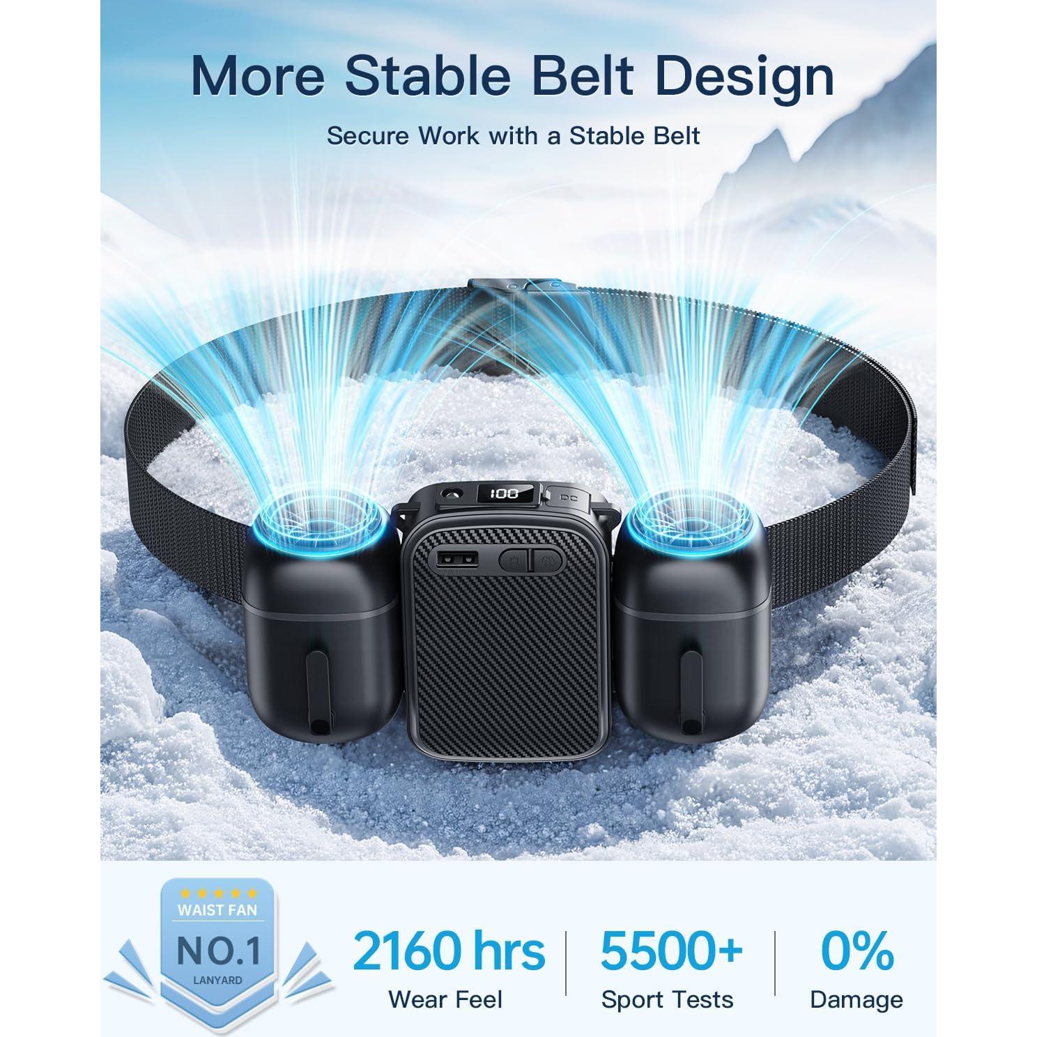 Ventilador de Cintura FadFun YGFS003A2 Recargable 10000mAh