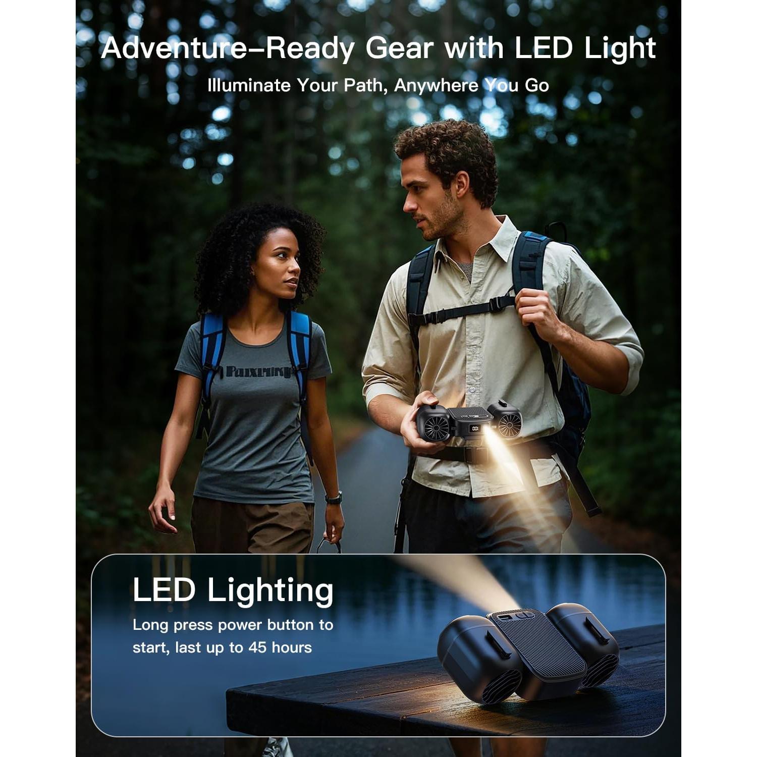 Ventilador de Cintura FadFun YGFS003A2 Recargable 10000mAh