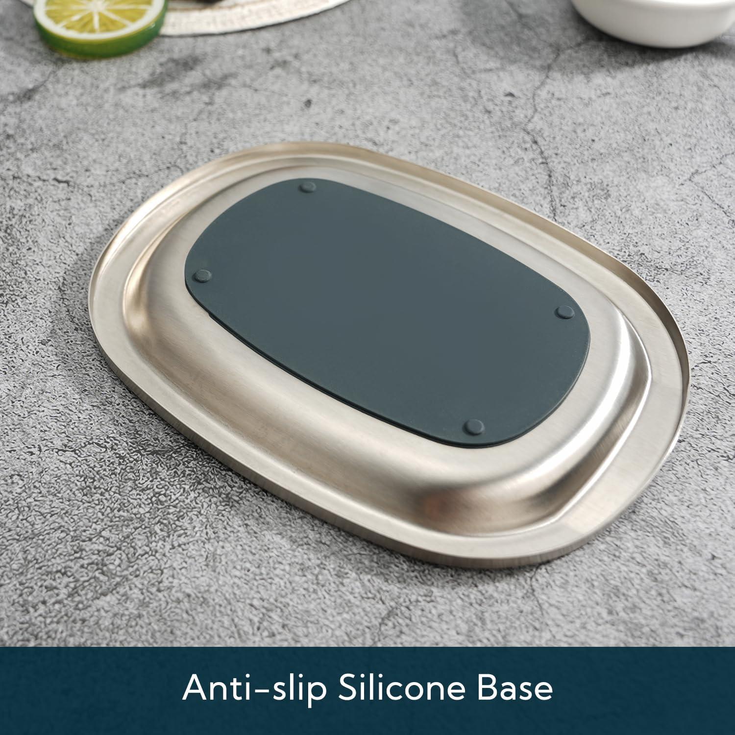 Soporte de Cuchara de Acero Inoxidable KITCHENDAO Antideslizante