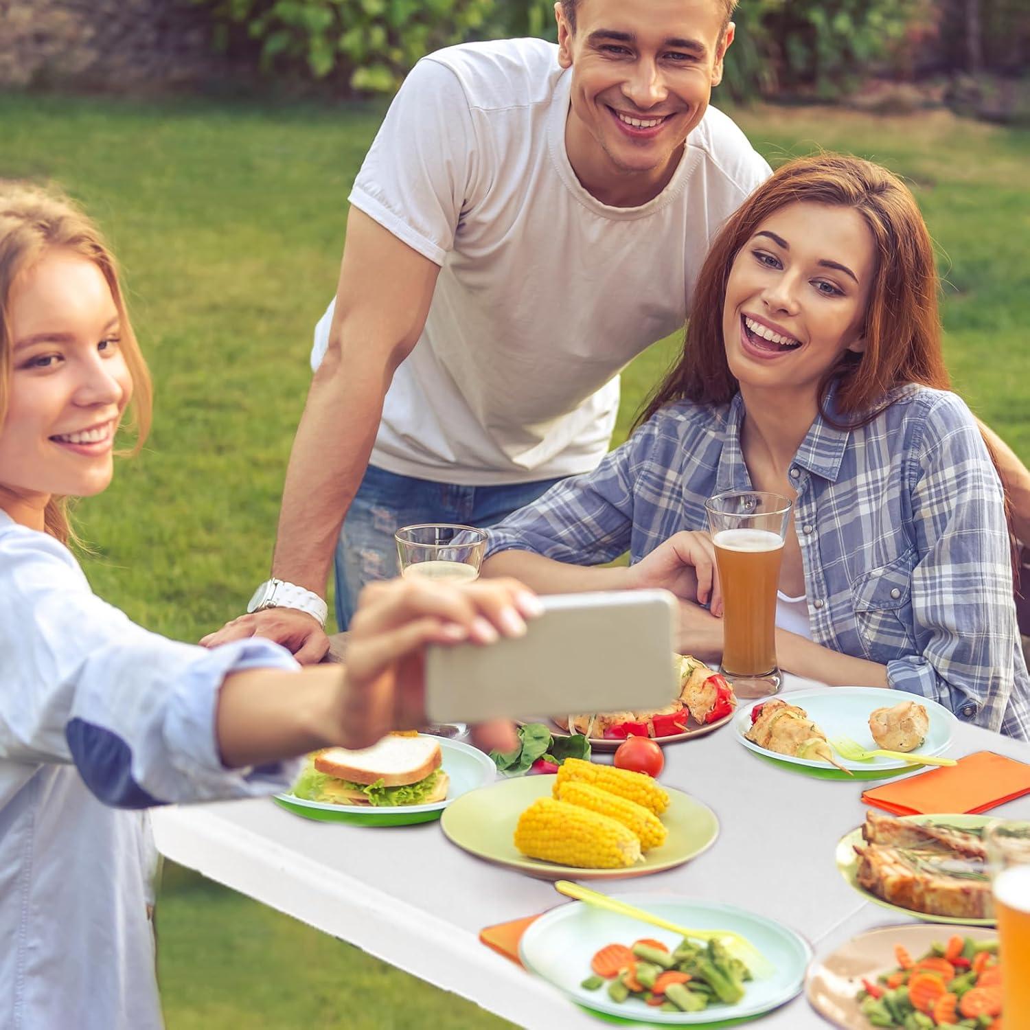 Mesa Plegable Camp Field 1.2m Blanca para Picnic y Camping